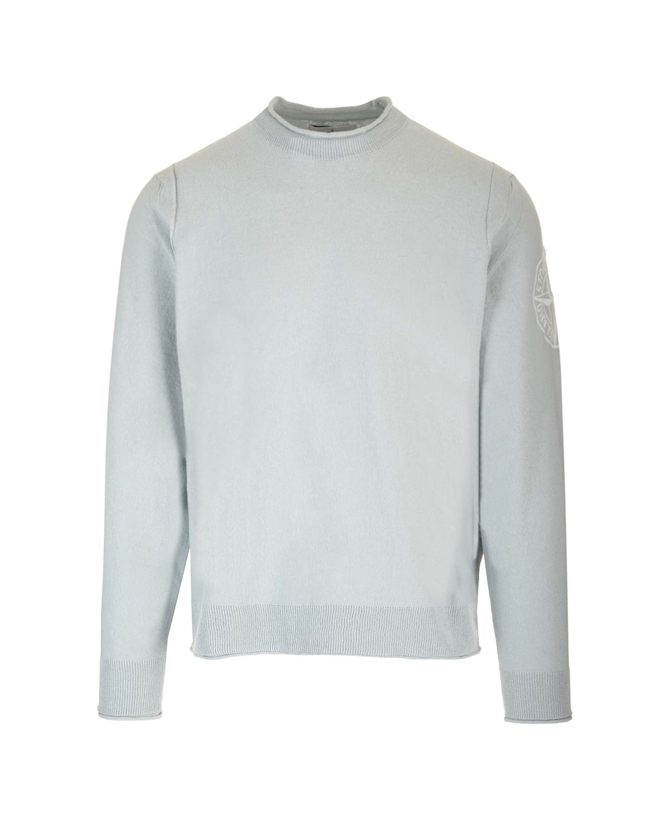 Stone Island Cotton Sweater - Light blue