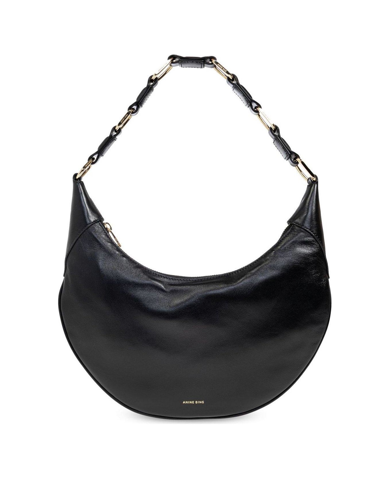 Anine Bing Kate Logo Stamp Shoulder Bag - Nero