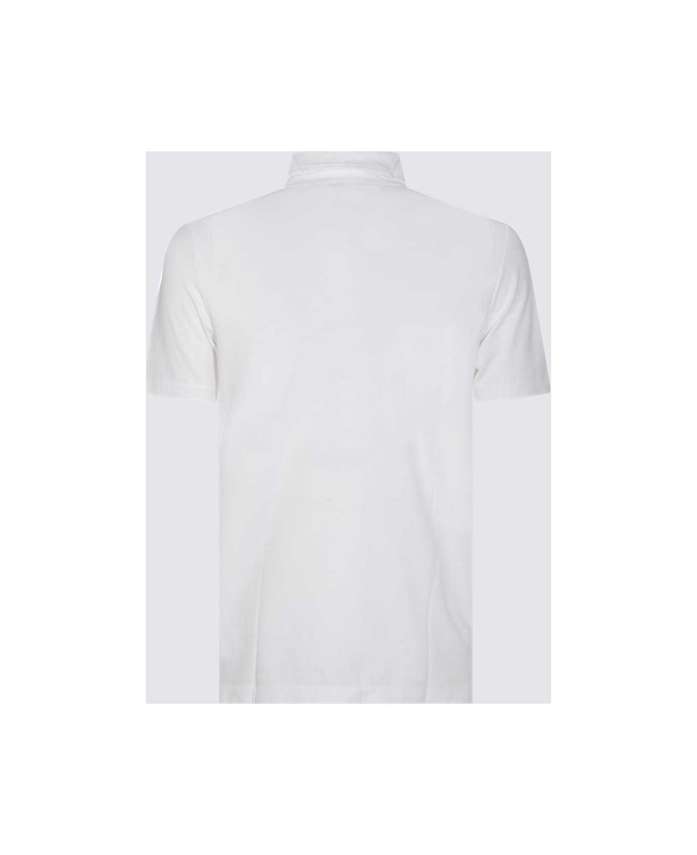 Zanone White Cotton Polo Shirt