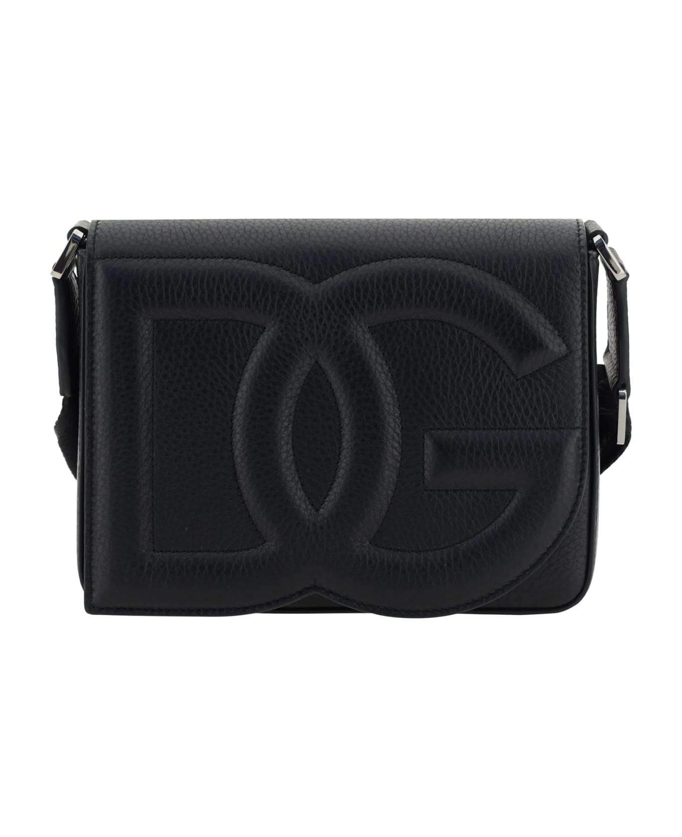 Dolce & Gabbana Medium 'dg Logo' Crossbody Bag - Black