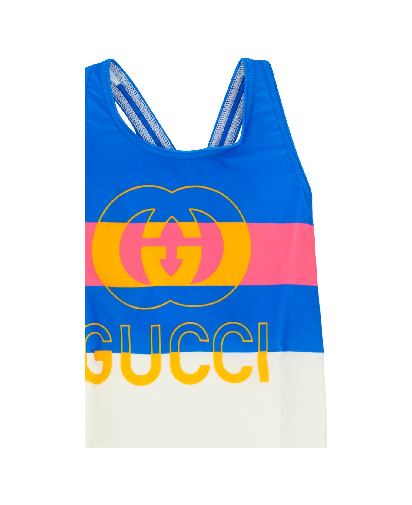 Gucci Swimsuit For Girl - Sunkissed/blue