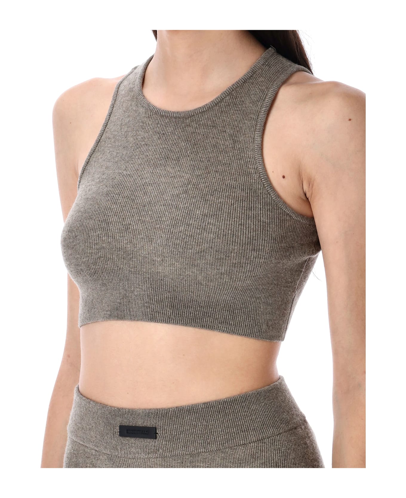 Fear of God Cropped Top - HOMESTEAD HEATHER