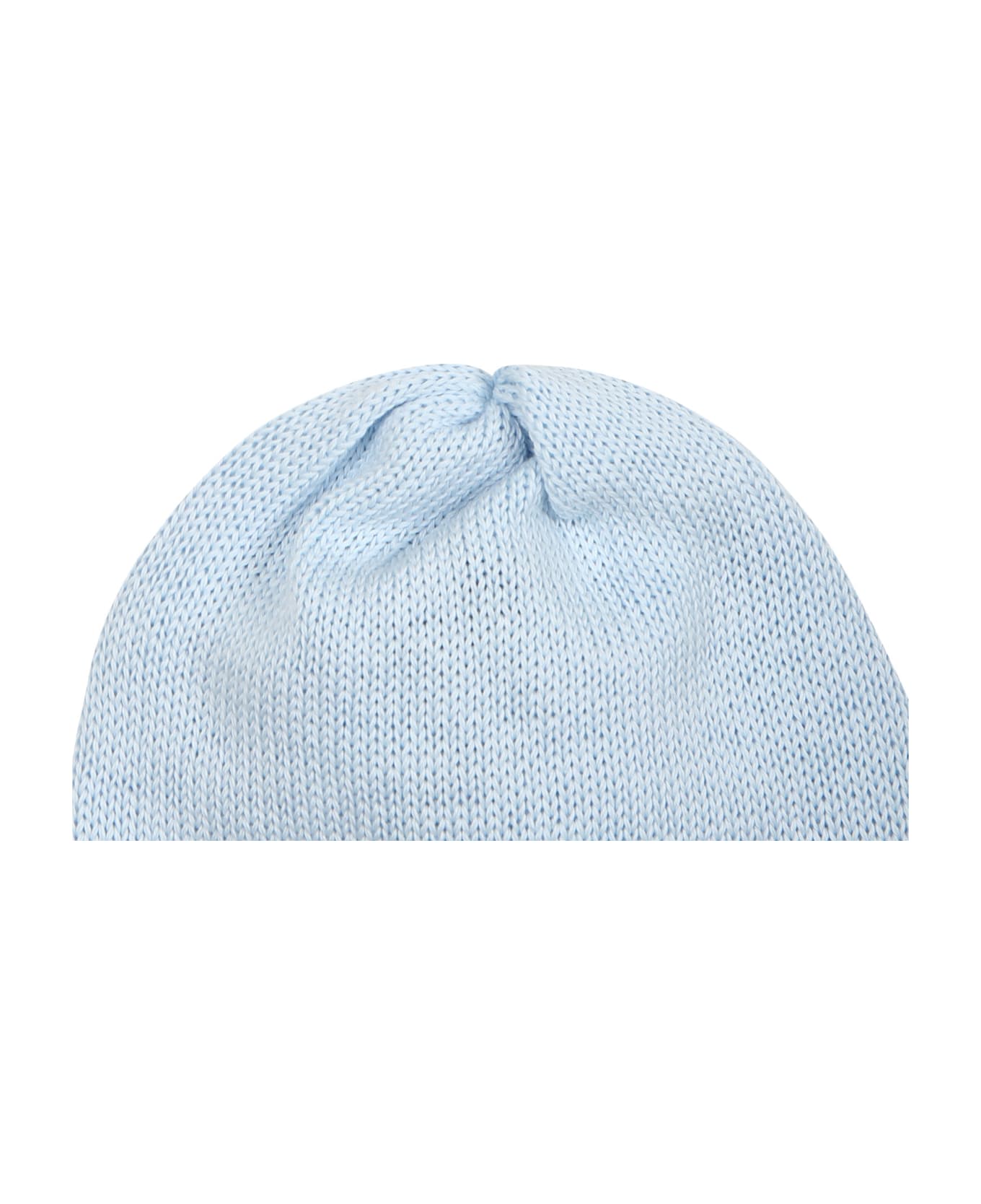 Little Bear Sky Blue Hat For Baby Boy - Light Blue