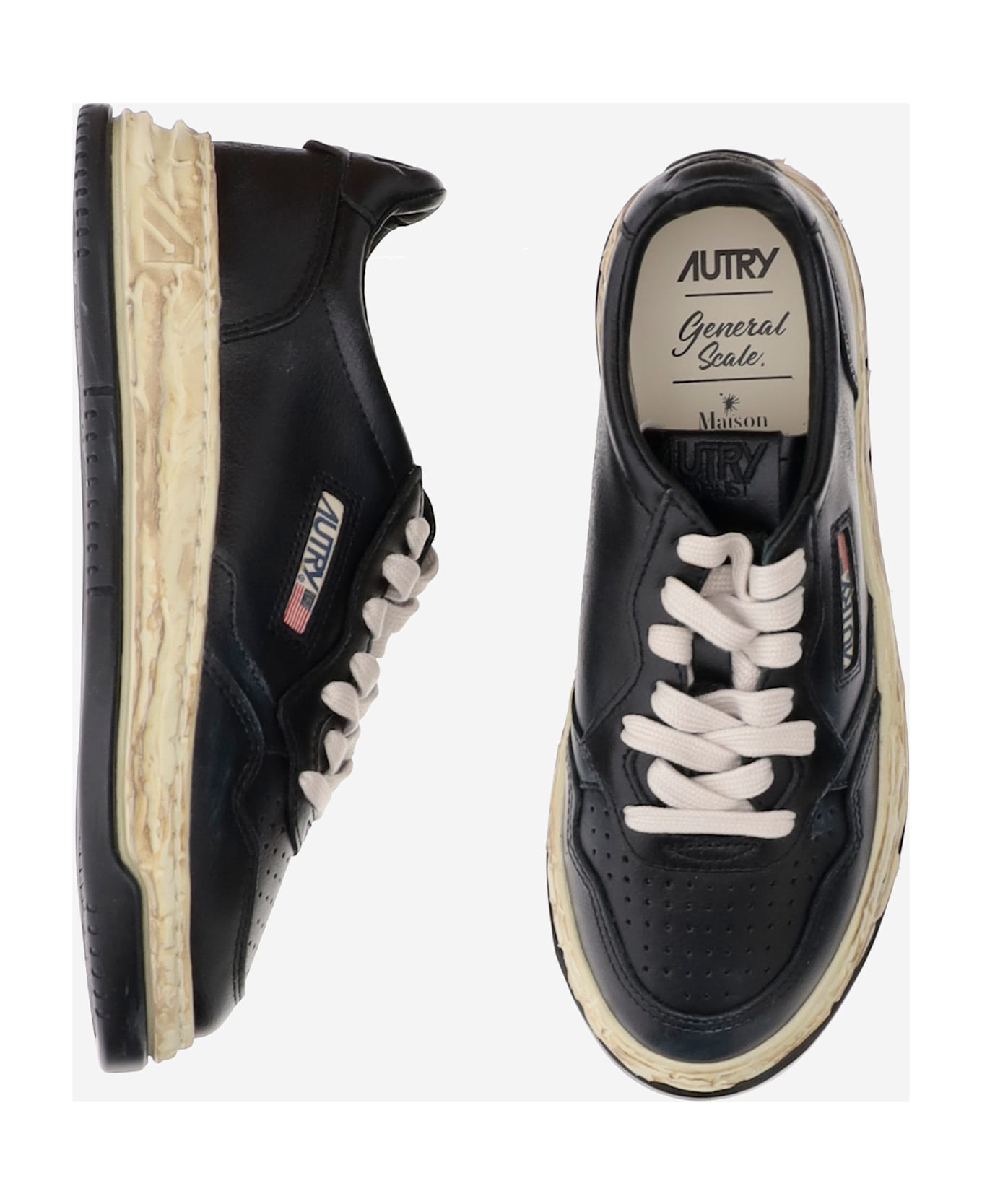 Autry Supvint Low X Mihara Yasuhiro Sneakers - Black