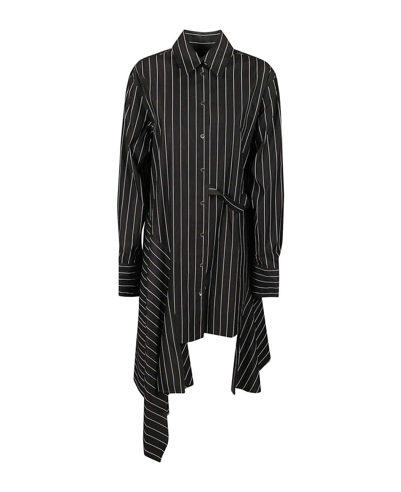J.W. Anderson Deconstructed Shirt Dress - Black/White