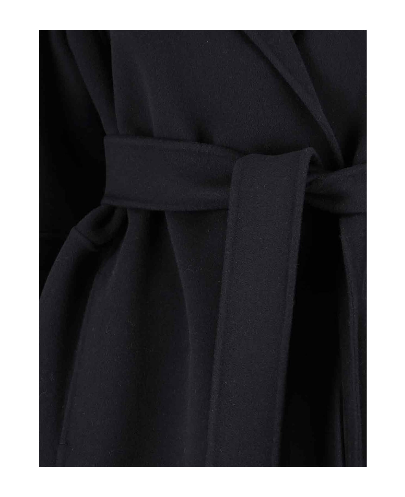 'S Max Mara 'arona' Short Coat - BLACK
