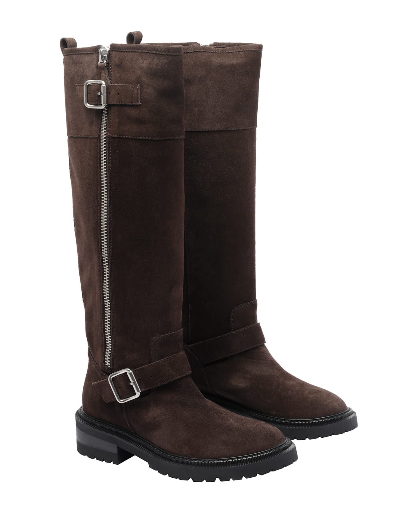 Via Roma 15 Buckles Boots - Brown
