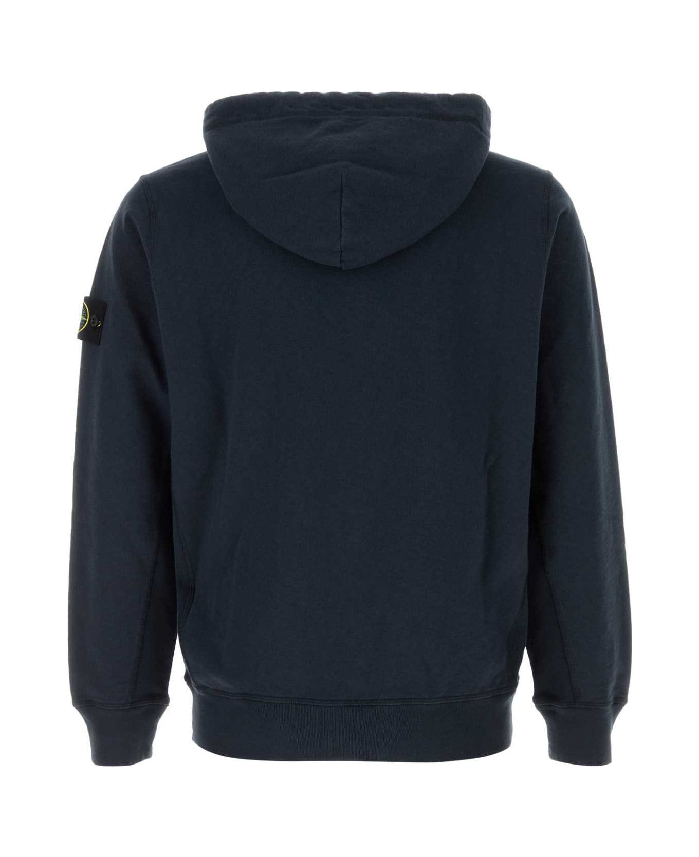 Stone Island Dark Blue Cotton Sweatshirt - NAVY