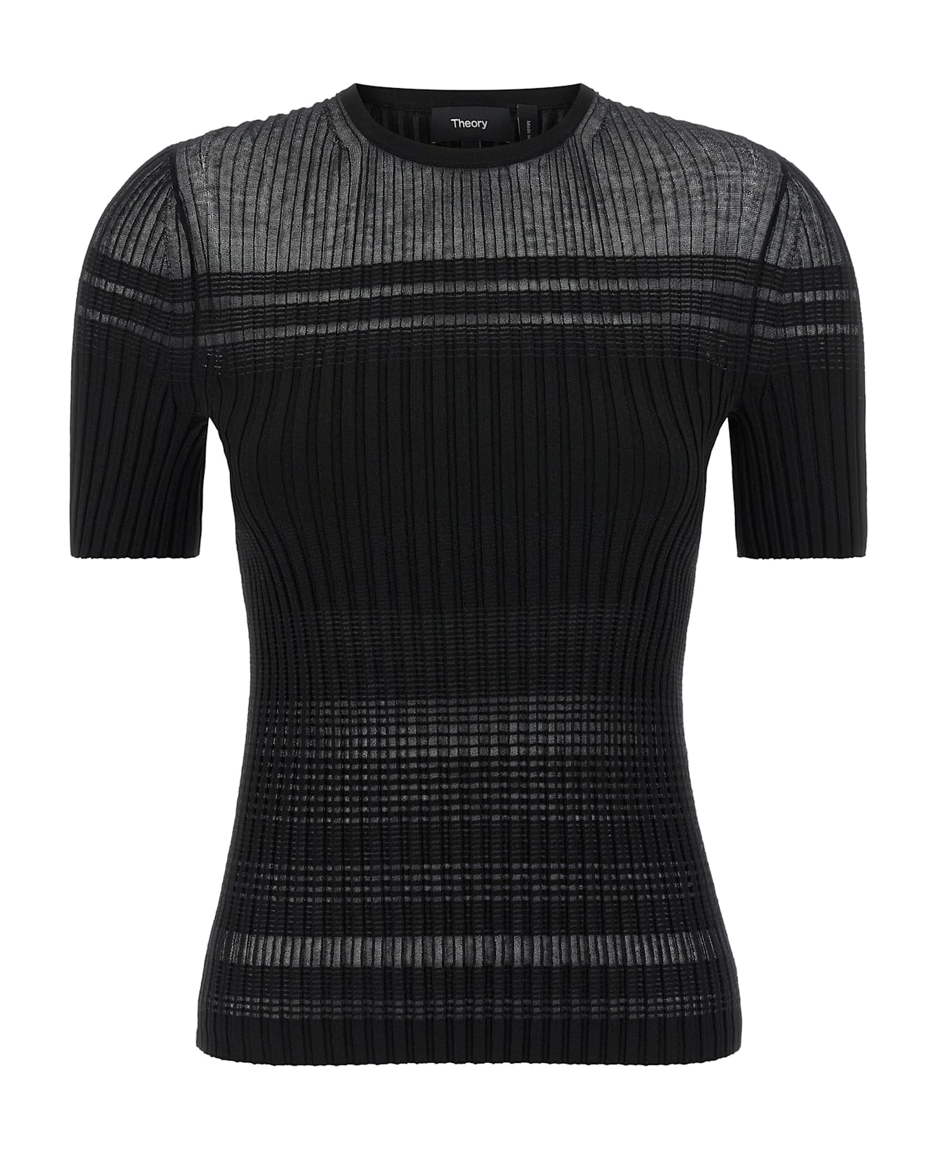 Theory Ribbed T-shirt - Black  