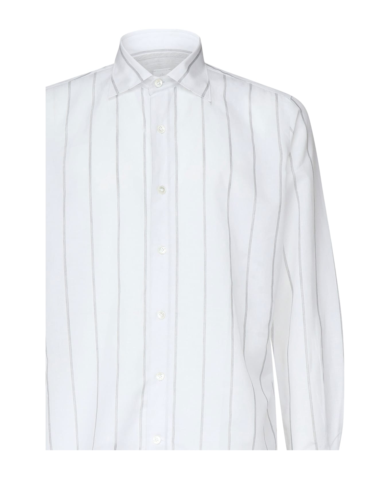 Eleventy Striped Shirt - White
