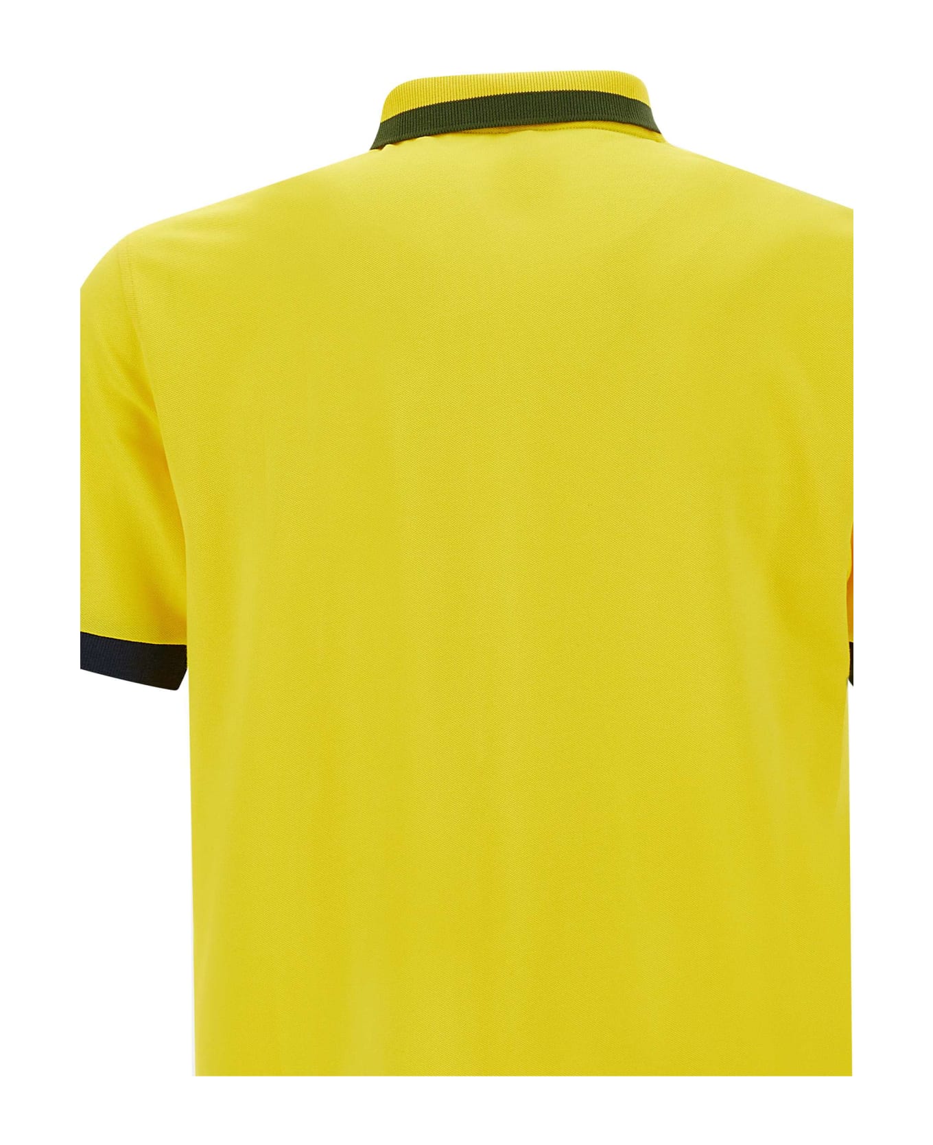 Sun 68 "big Stripe" Cotton Polo Shirt - YELLOW ポロシャツ