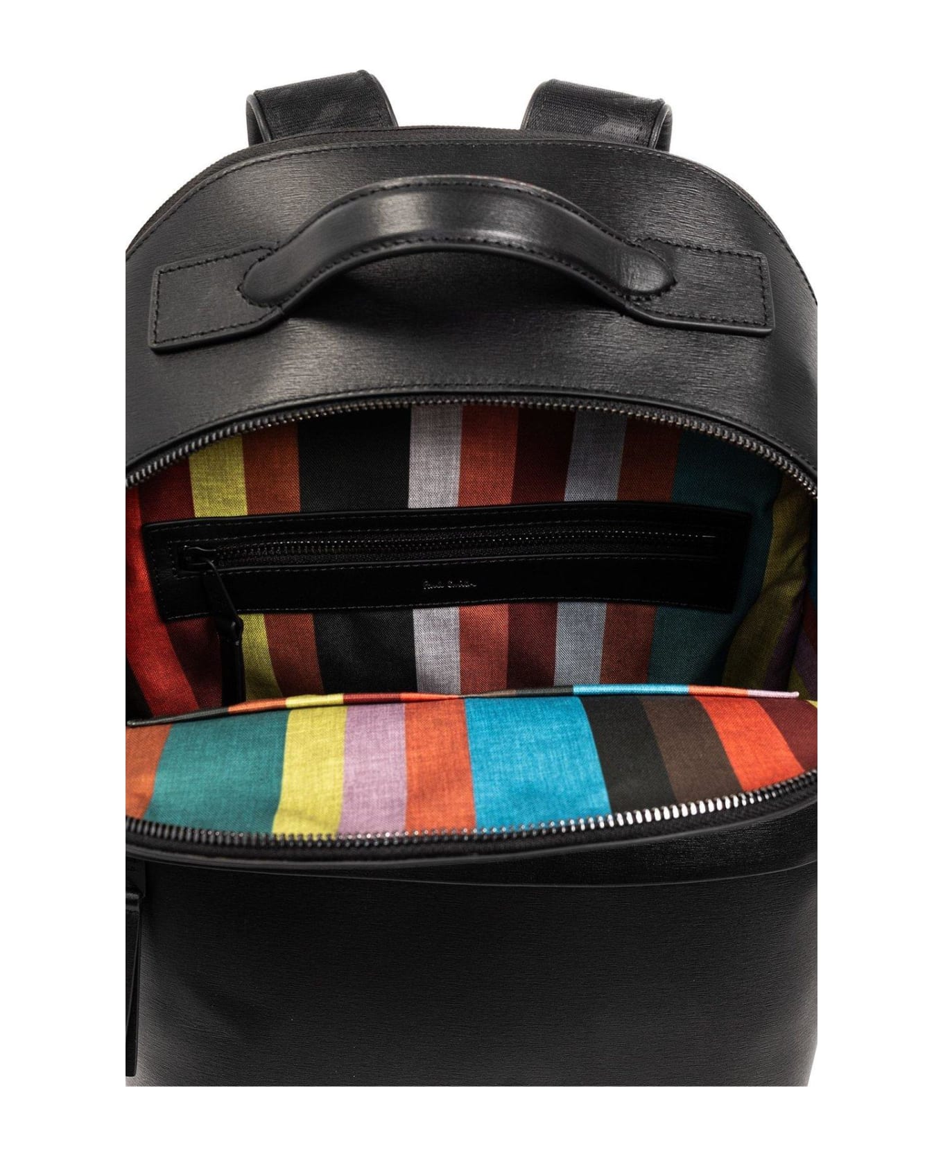 PS by Paul Smith Leather Backpack Backpack - BLACK