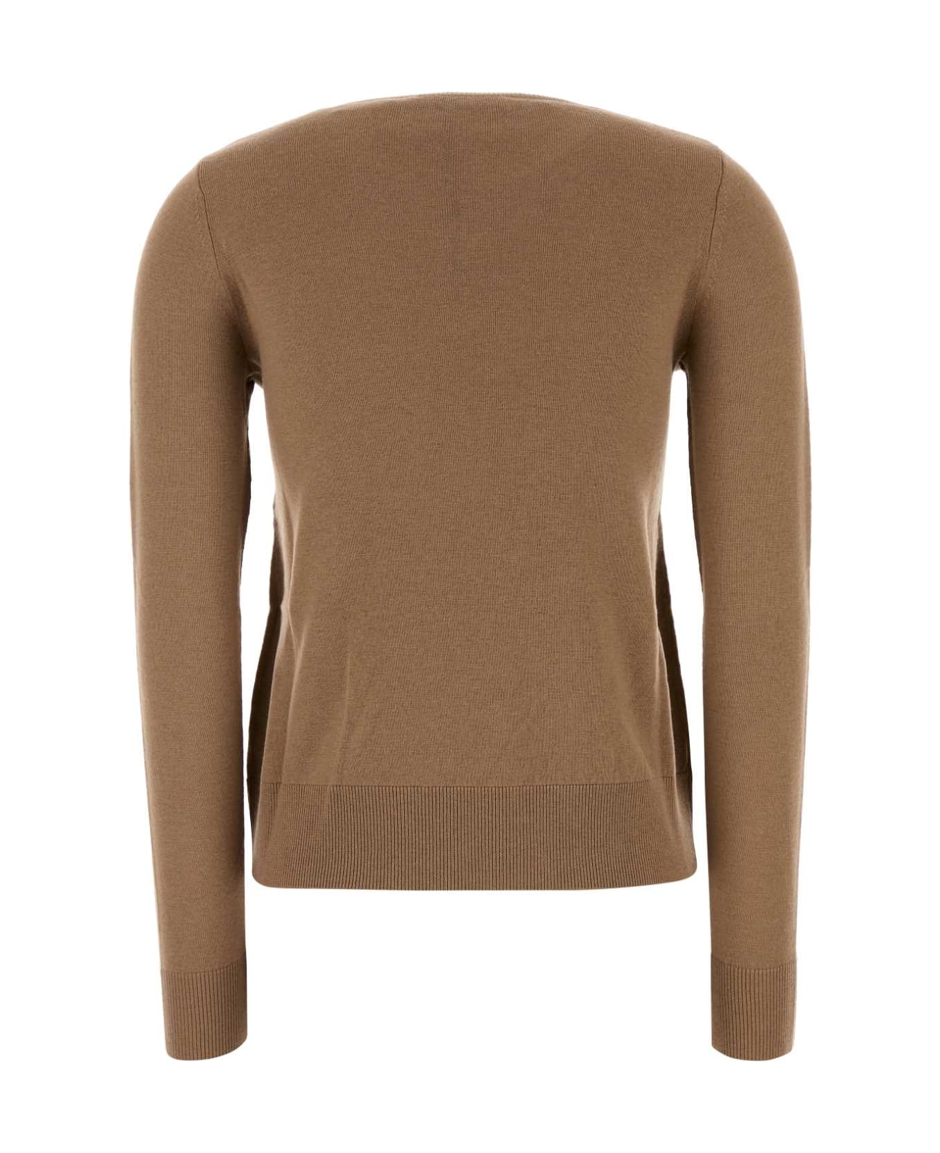 
S Max Mara Biscuit Wool Idoneo Sweater - CAMMELLO