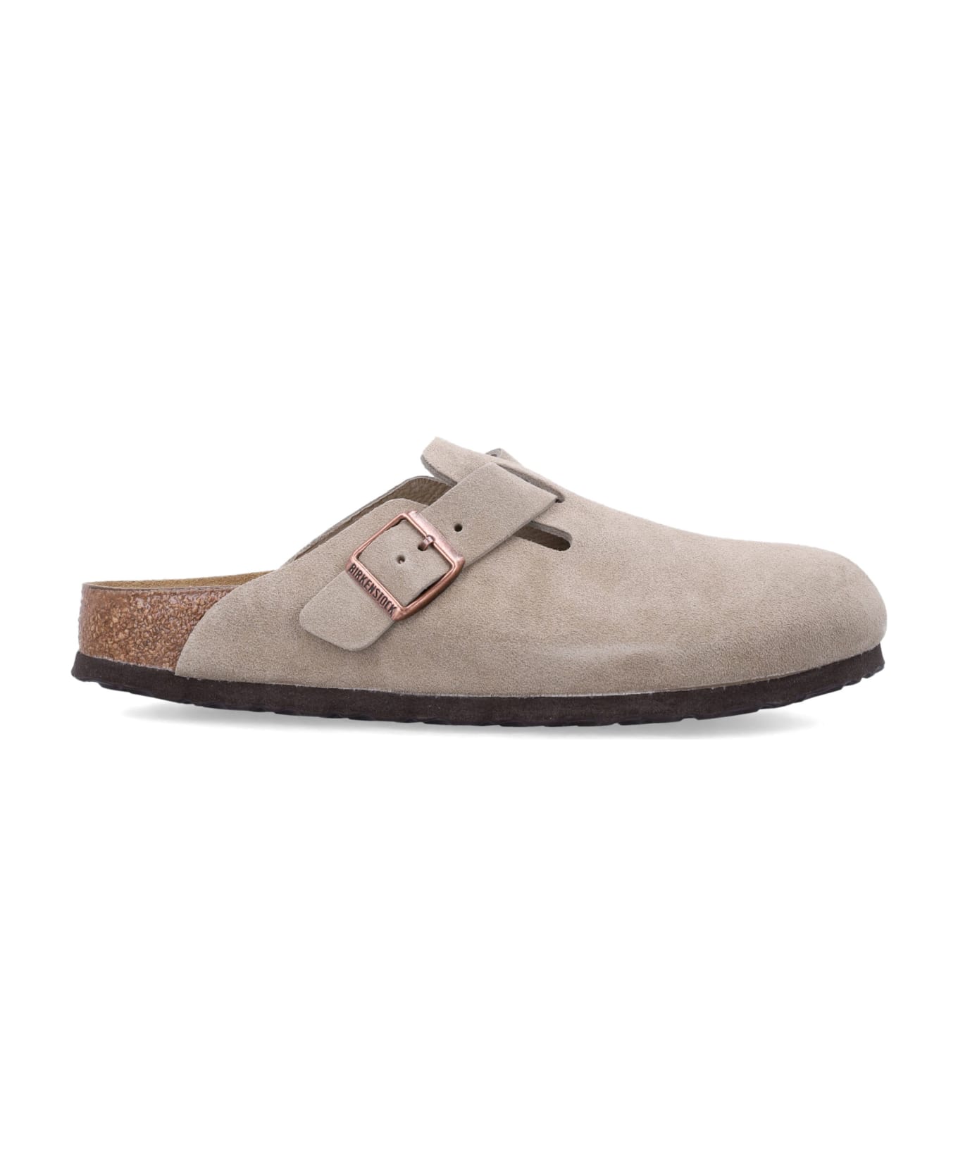 Birkenstock Boston Suede Clogs - TAUPE