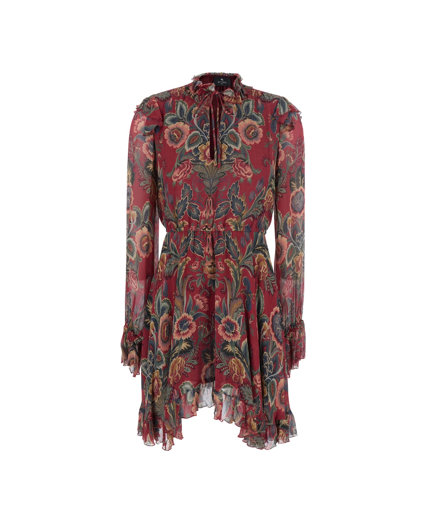 Etro Printed Mini Dress - Red
