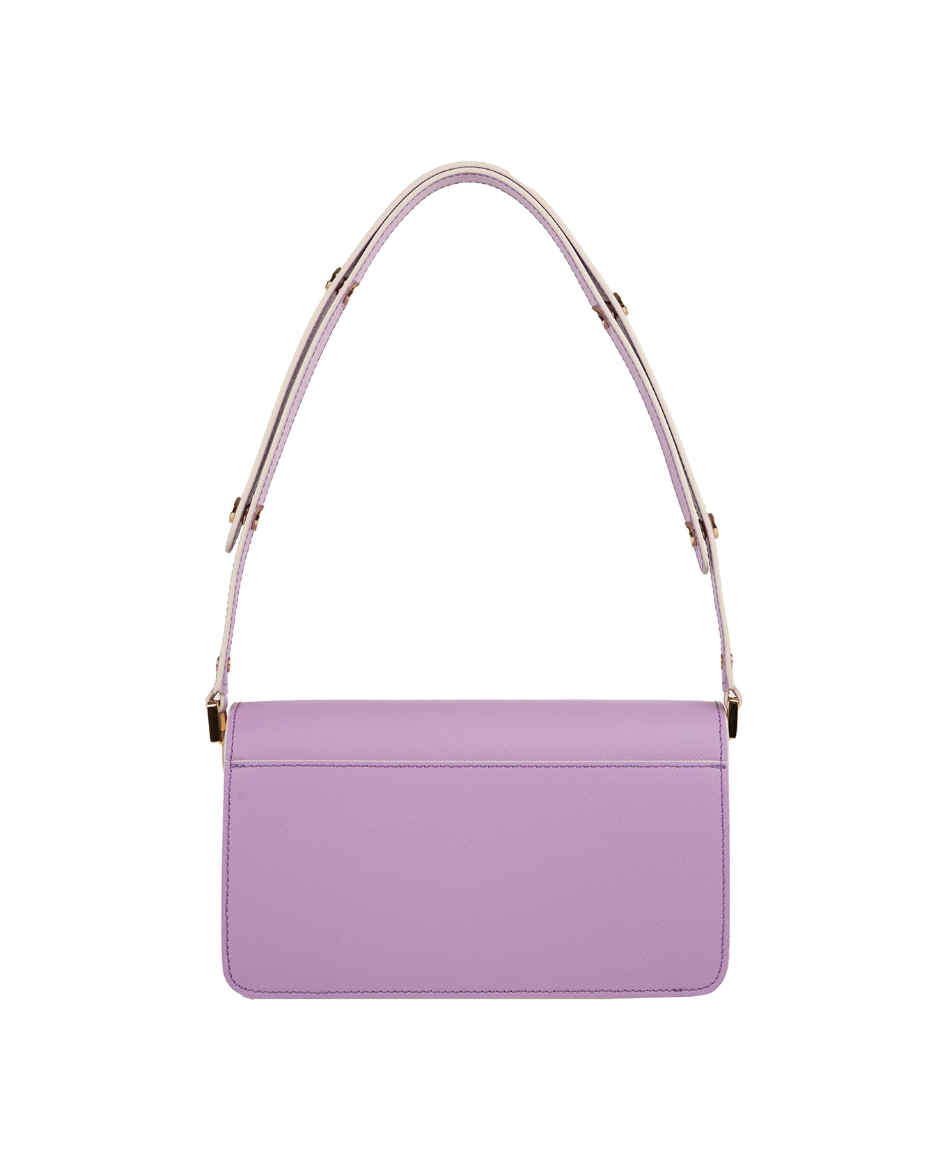 Marni Lilac East/west Trunk Bag In Saffiano Leather - Viola