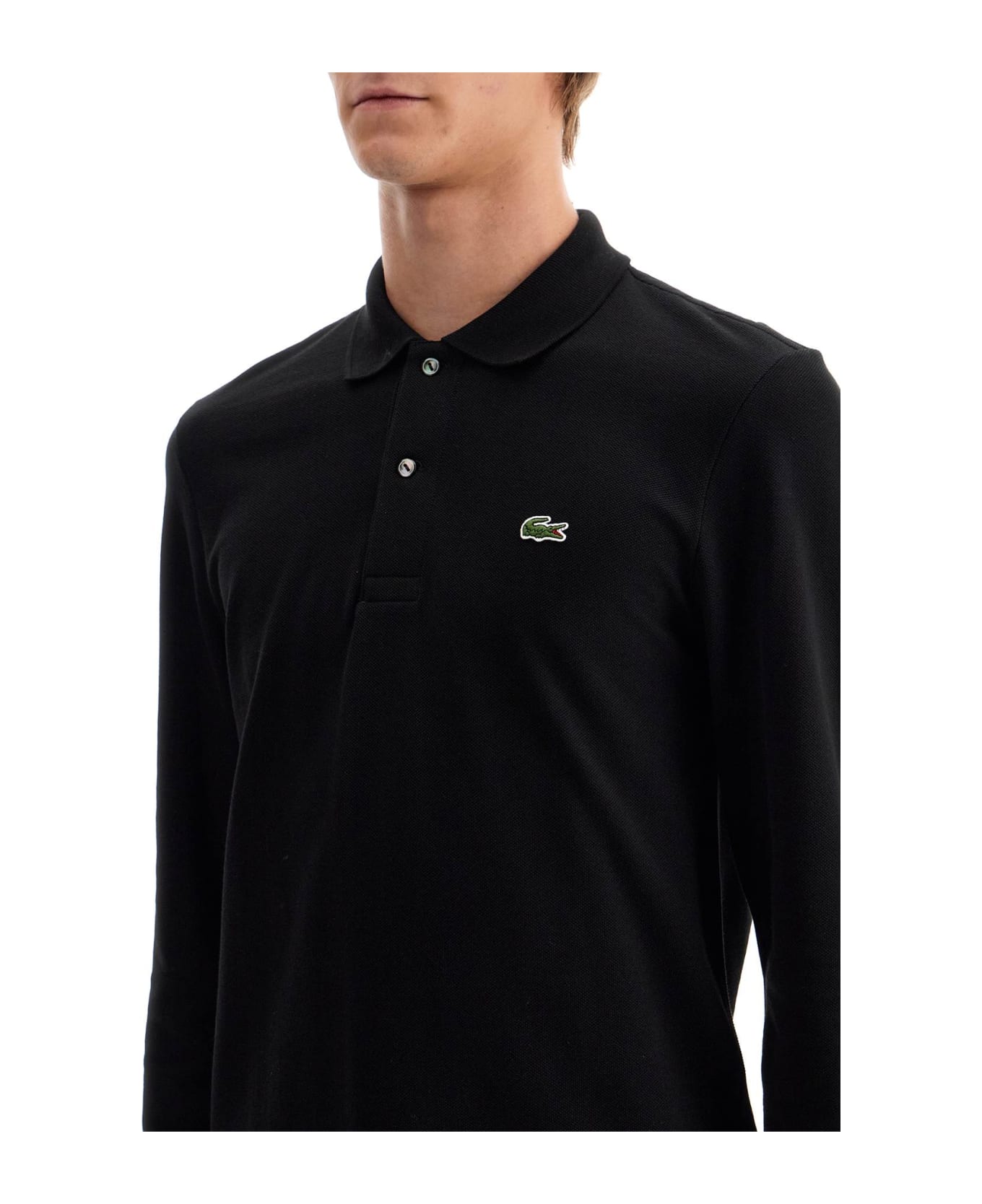 Lacoste 'classic Fit Long Sleeve Polo Shirt - BLACK (Black)