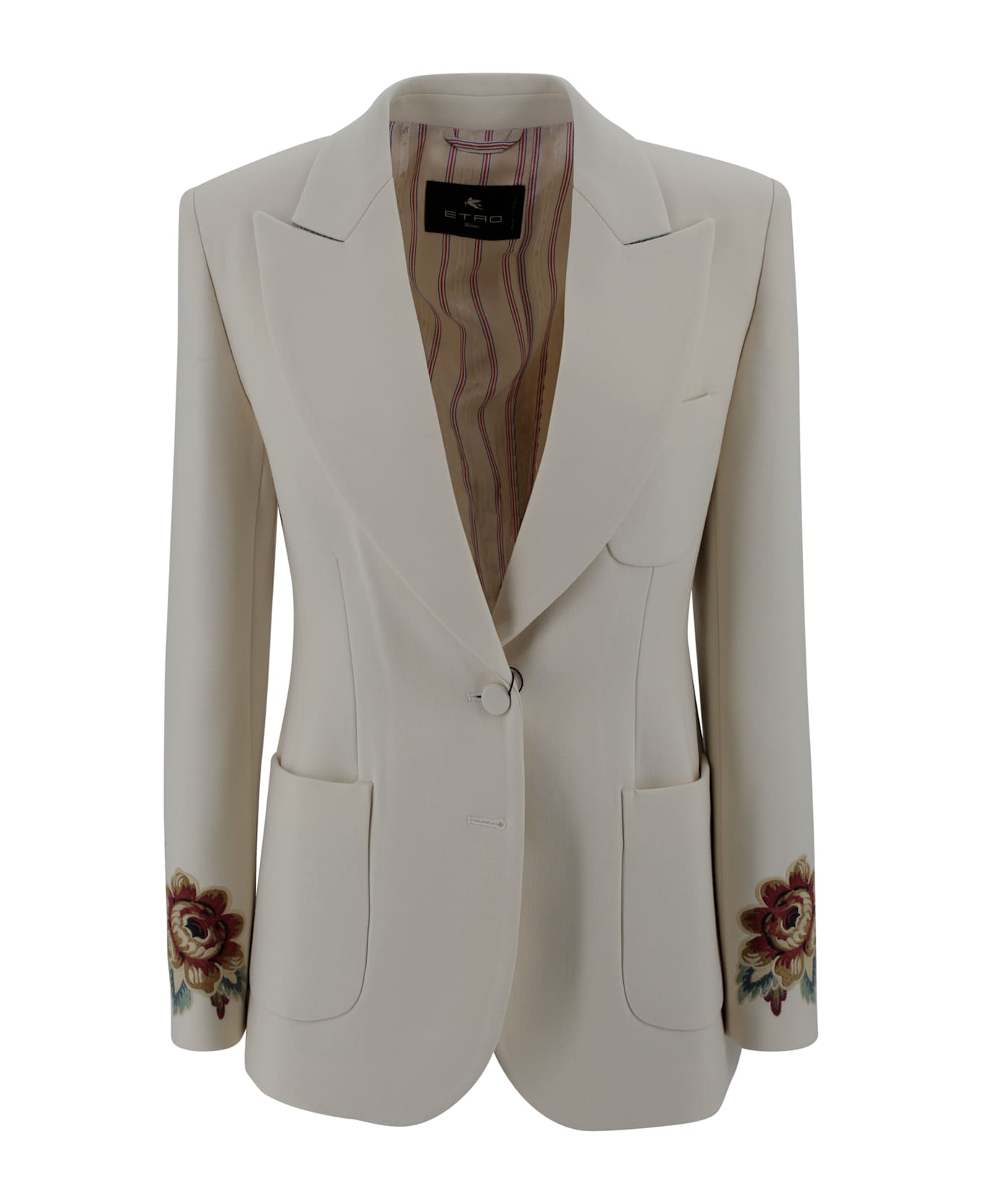 Etro Single-breasted Jacket - White