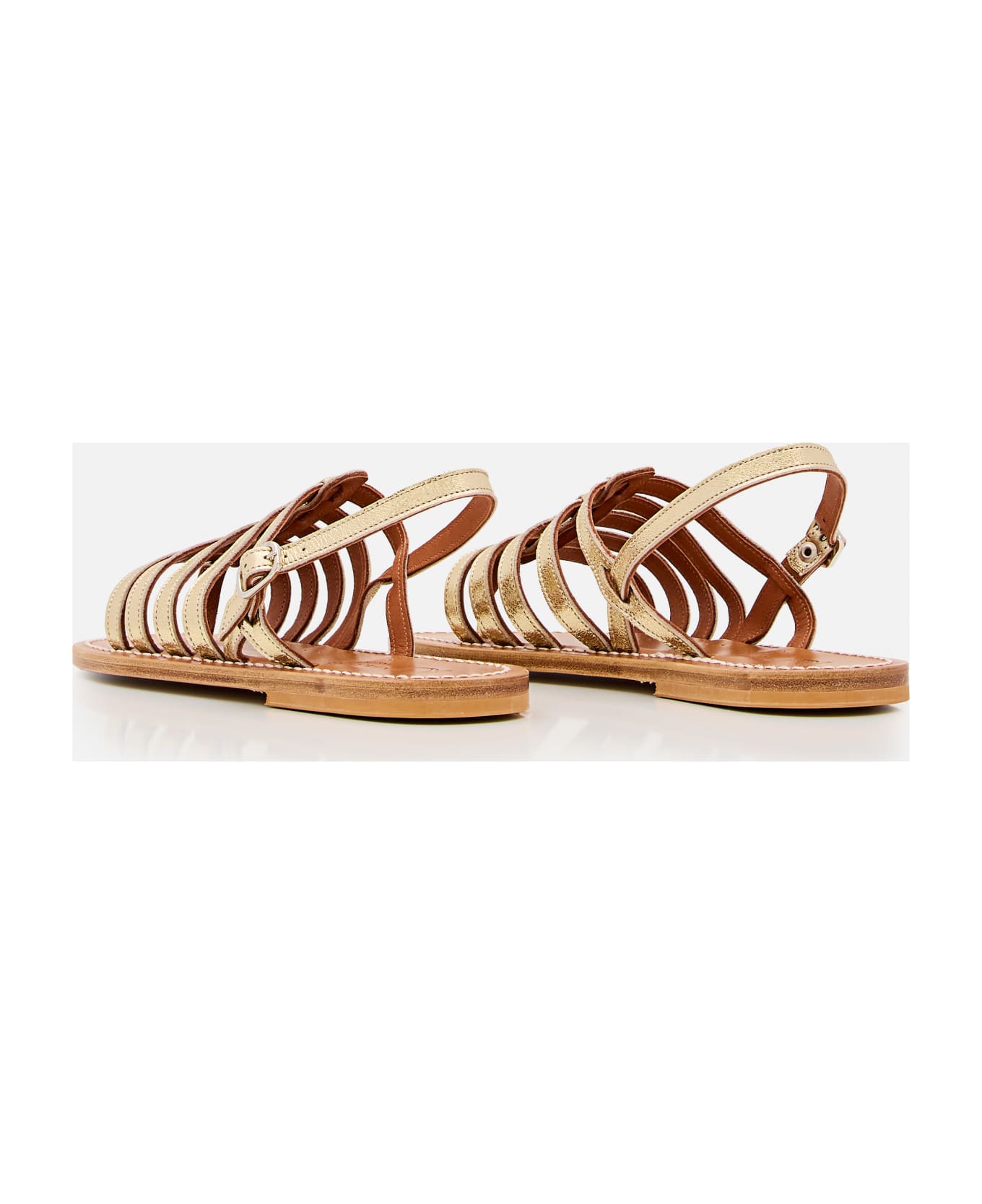 K.Jacques Homere Leather Sandals - Golden サンダル