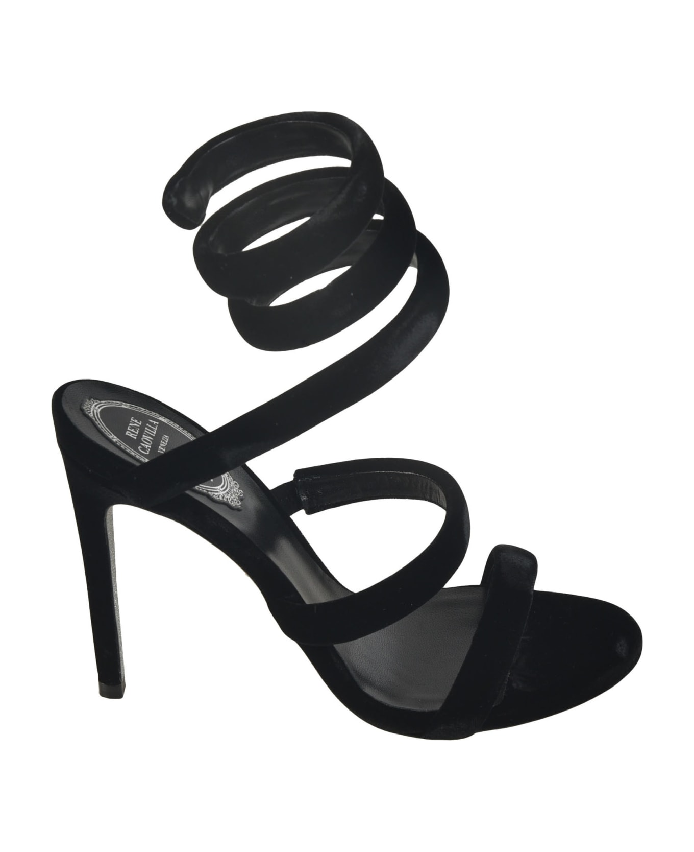 René Caovilla Cleo Sandals - BLACK