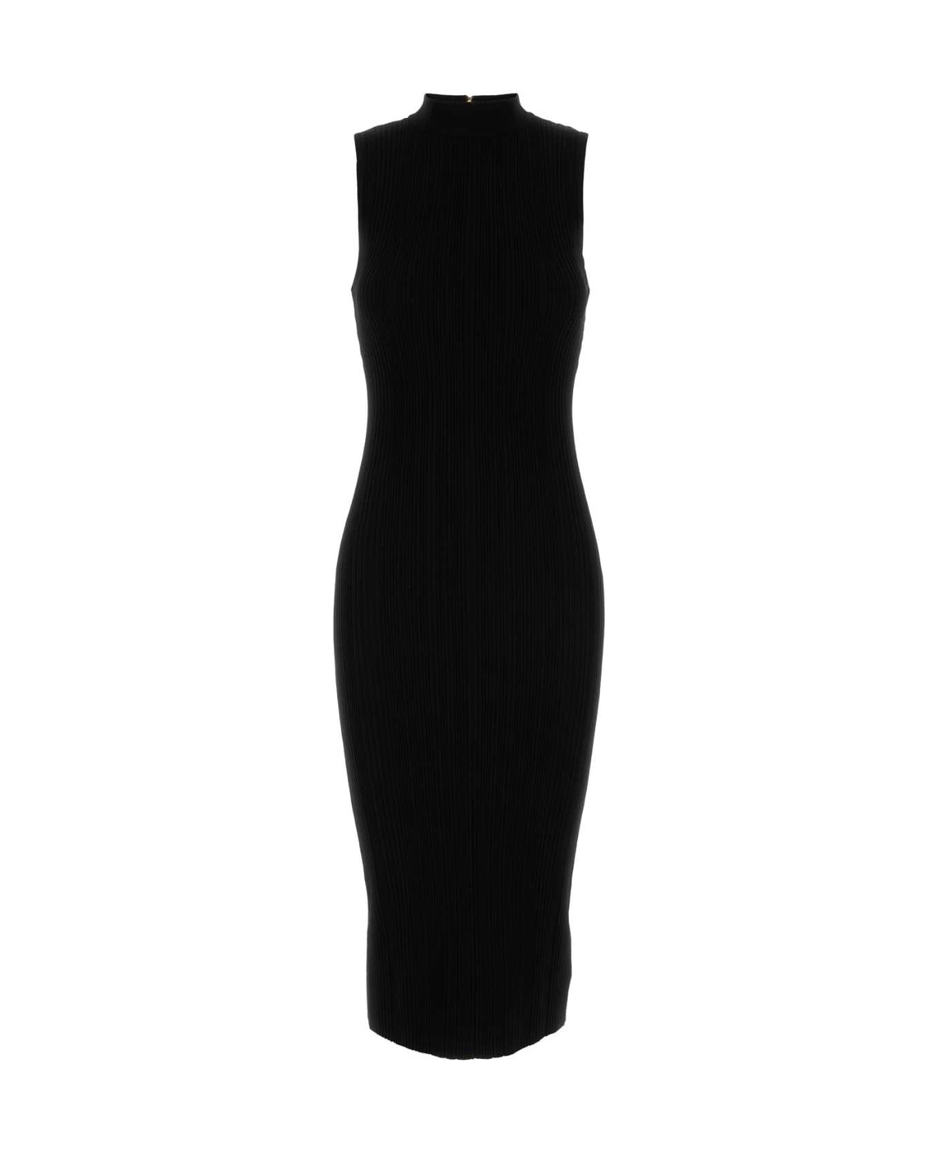 Michael Kors 
ribbed
 Dress In Black Viscose Blend - BLACK