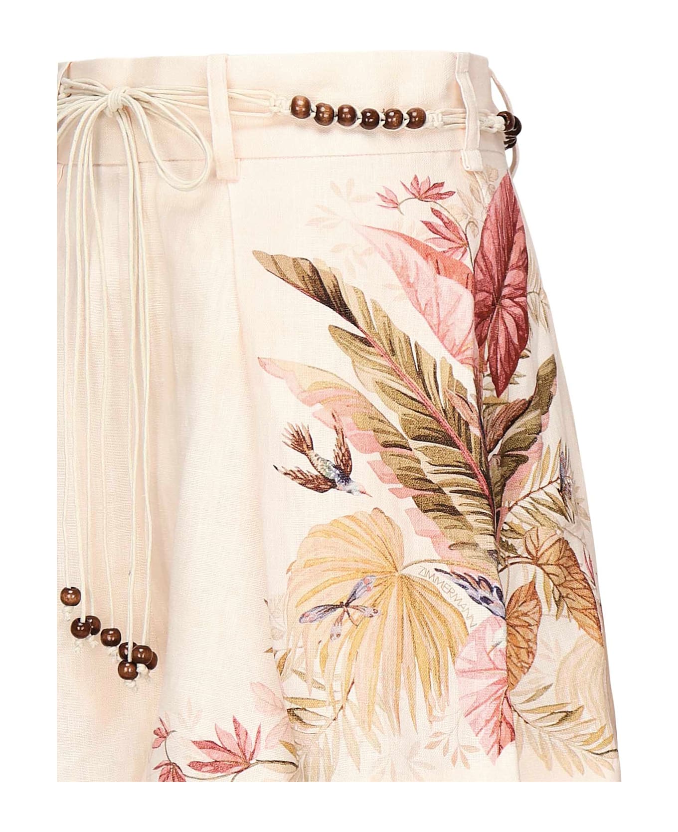 Zimmermann Ascension Linen Shorts - White