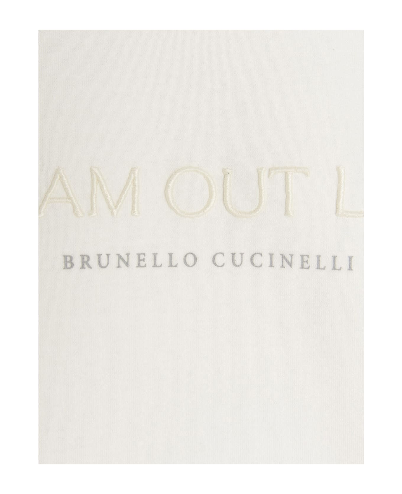 Brunello Cucinelli Logo Sweatshirt - White