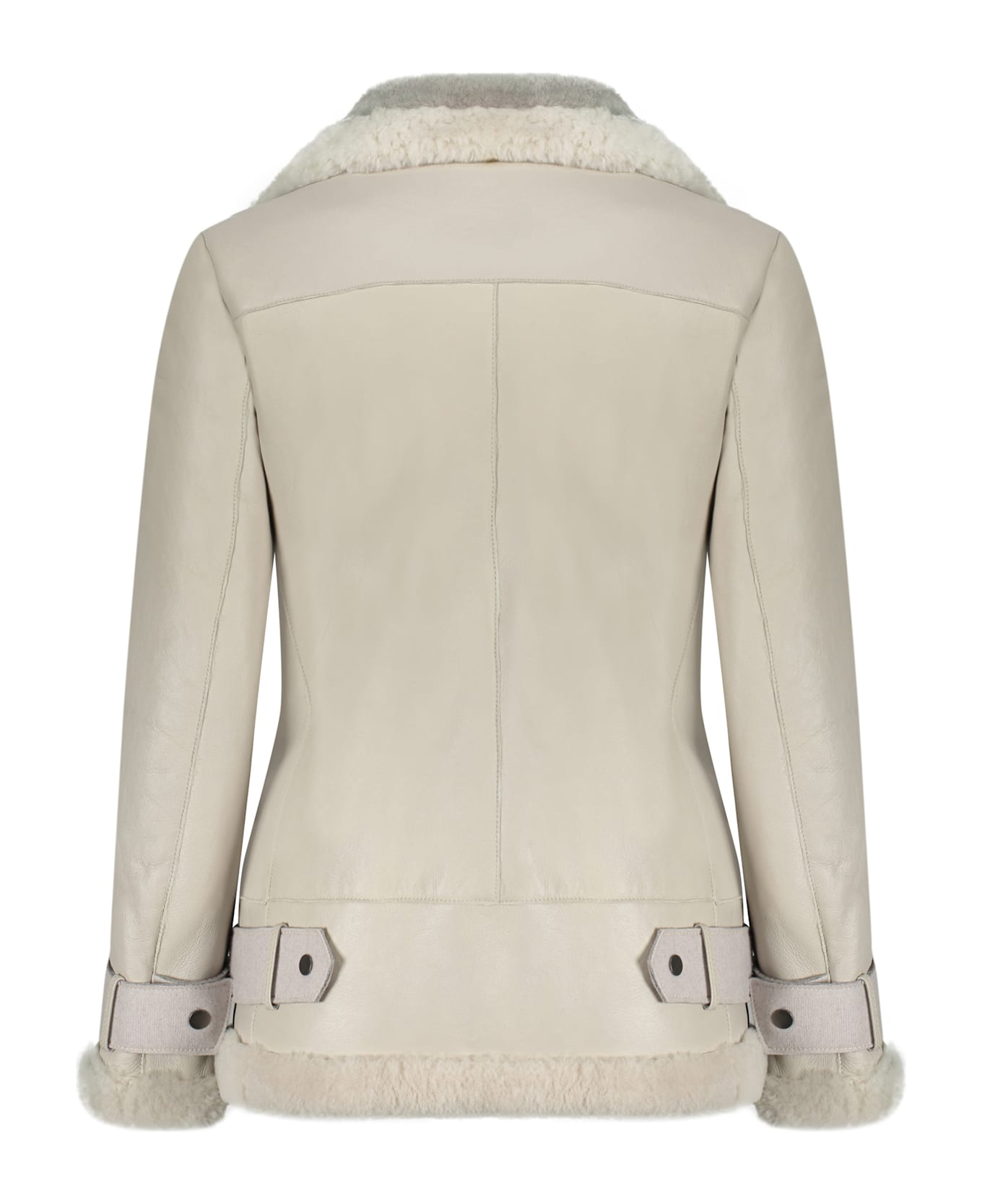 Lorena Antoniazzi Leather Jacket - grey