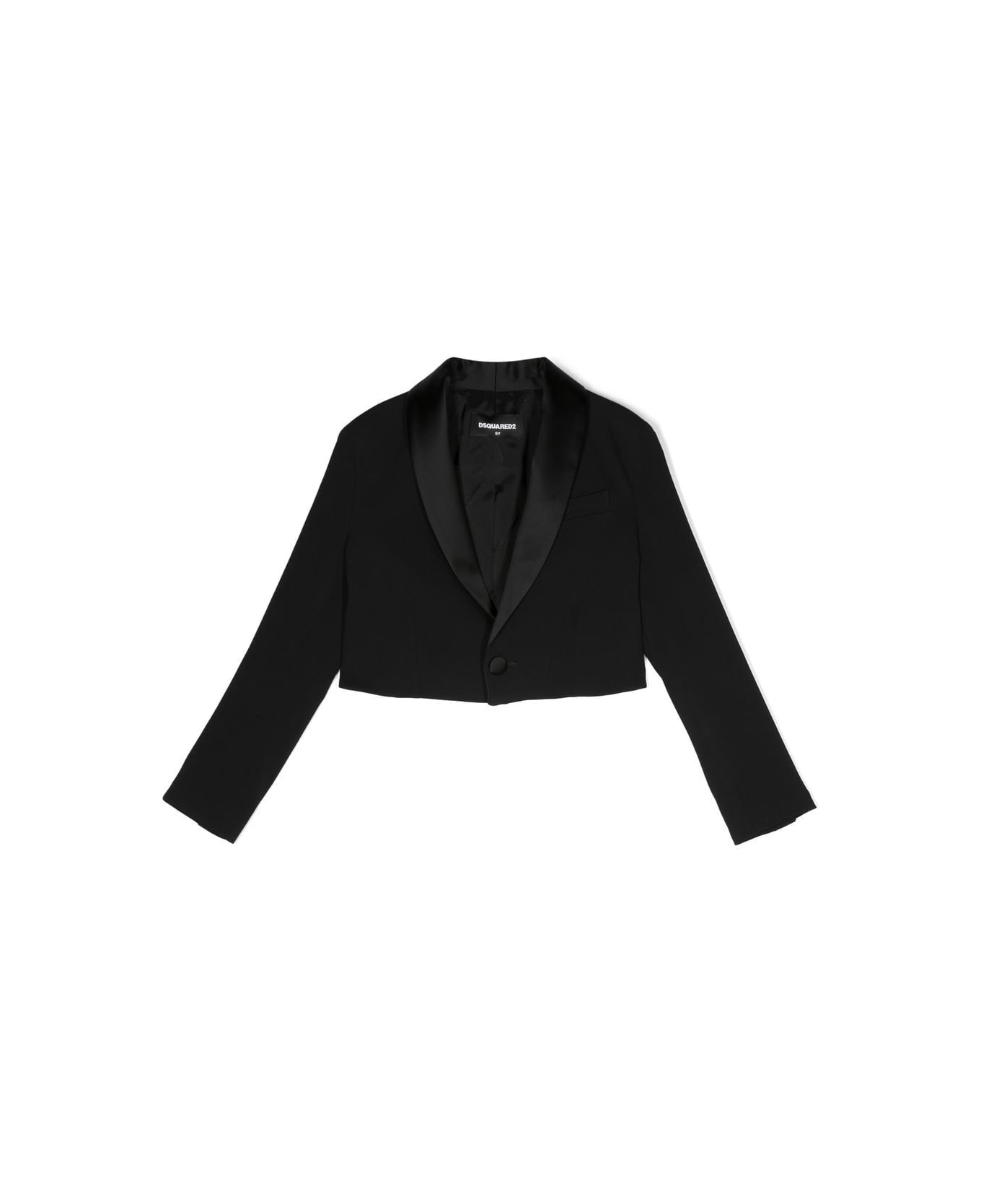 Dsquared2 Cropped Blazer - Black コート＆ジャケット