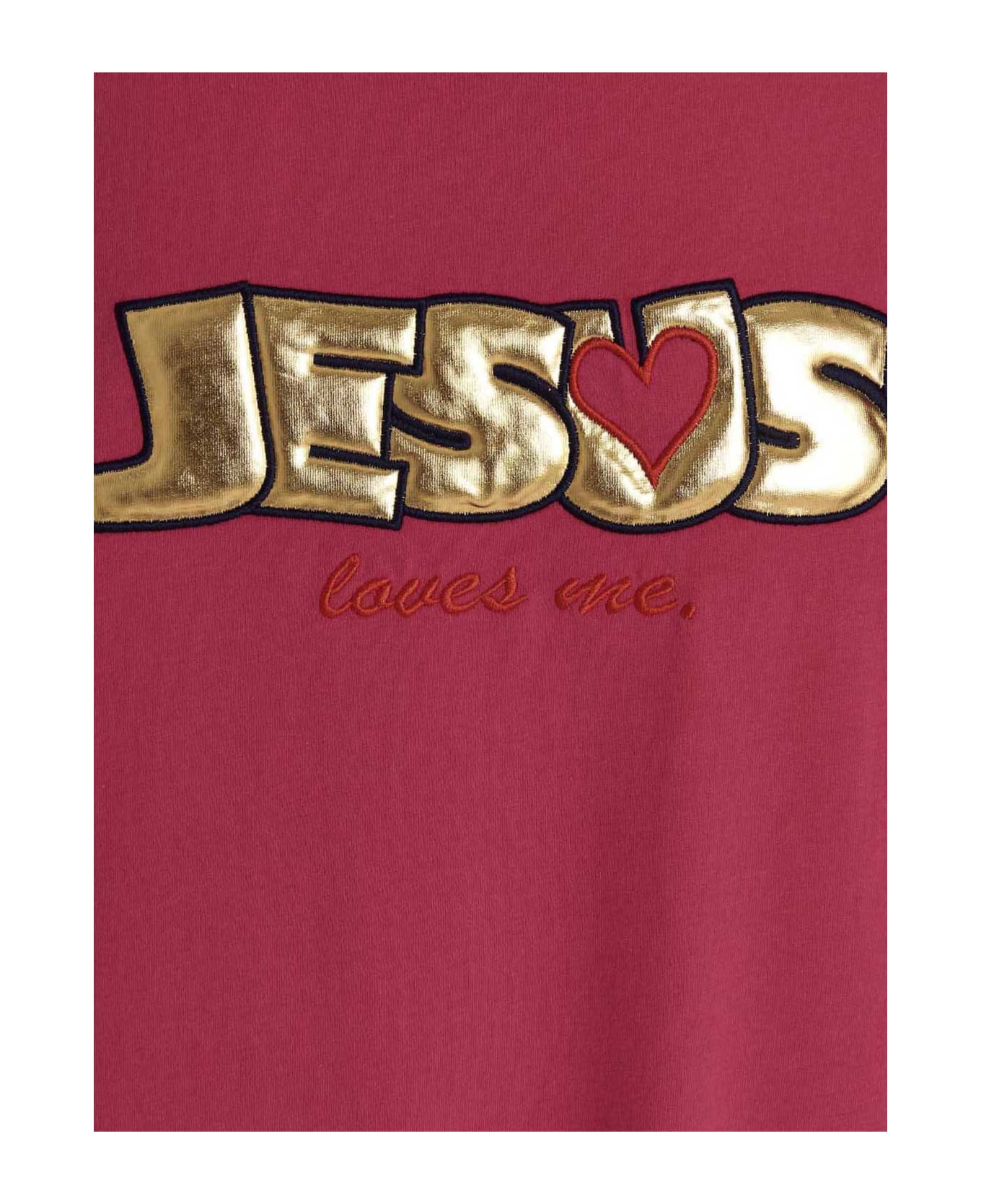 VETEMENTS T-shirt 'jesus Love You' - Fuchsia