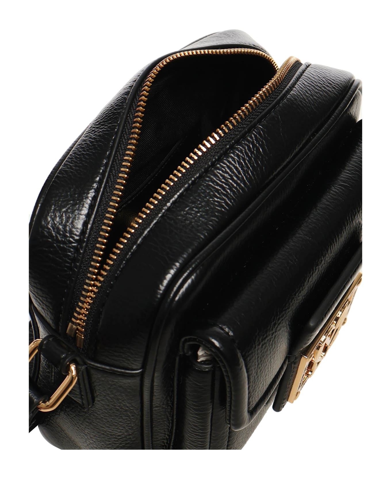 Love Moschino Shoulder Bag With Logo - Black
