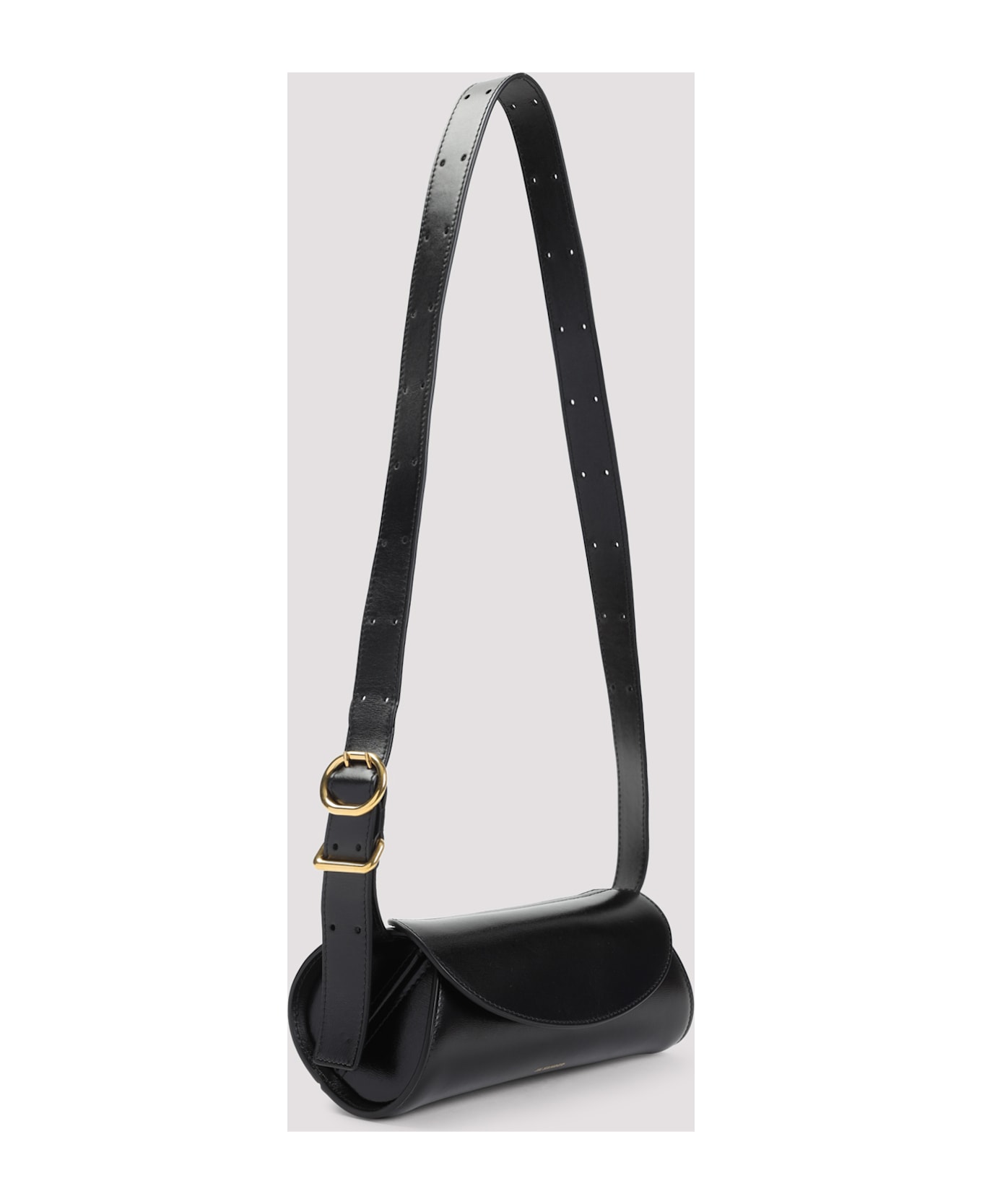 Jil Sander Leather Cannolo Mini Bag - Black