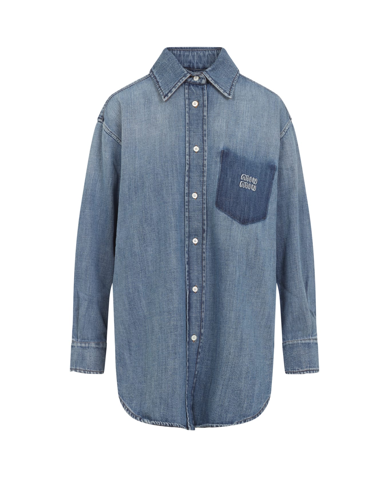 Miu Miu Denim Shirt - Celeste