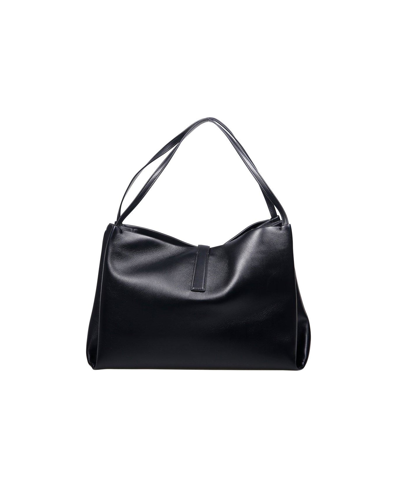 Ferragamo Logo Printed Tote Bag - BLACK