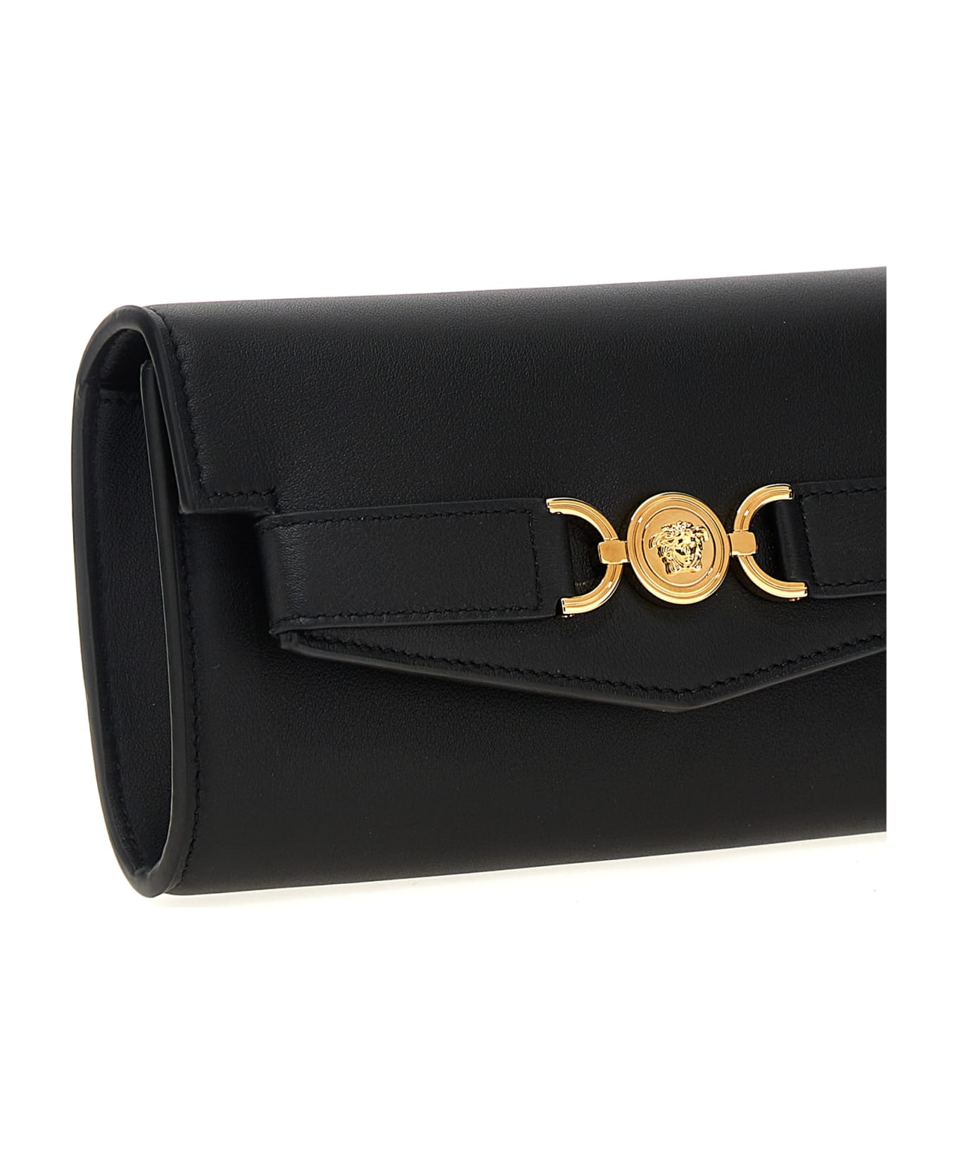【関税＆送料込み】Versace 'Medusa '95' Wallet On Chain Versace - Croc Medusa 95 Wallet on Chain in Gold