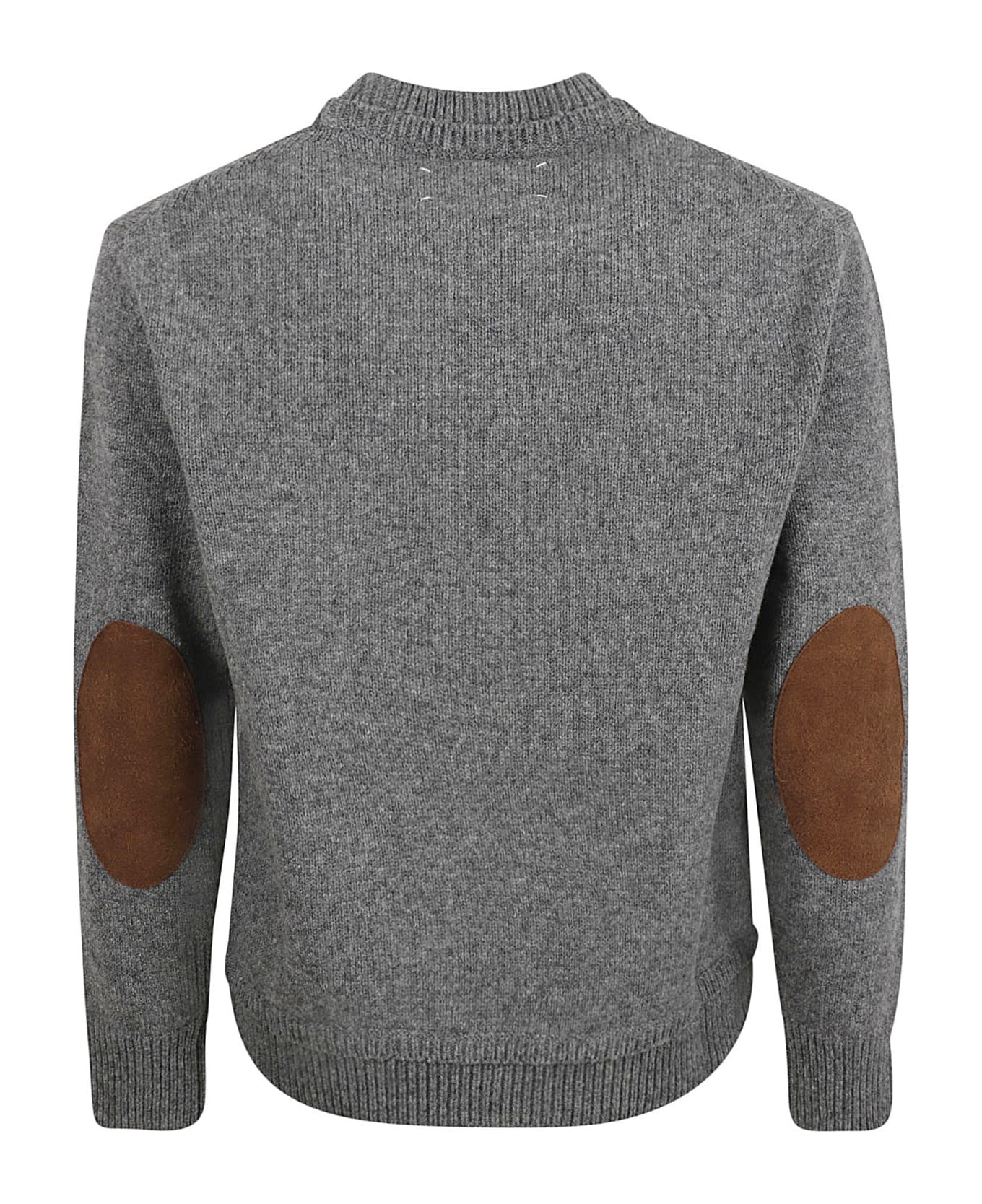 Maison Margiela Elbow Patch Sweater - MEDIUM GREY