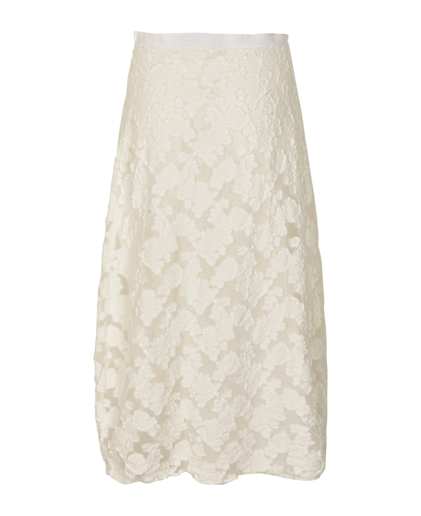 Marc Le Bihan Floral Skirt - White スカート