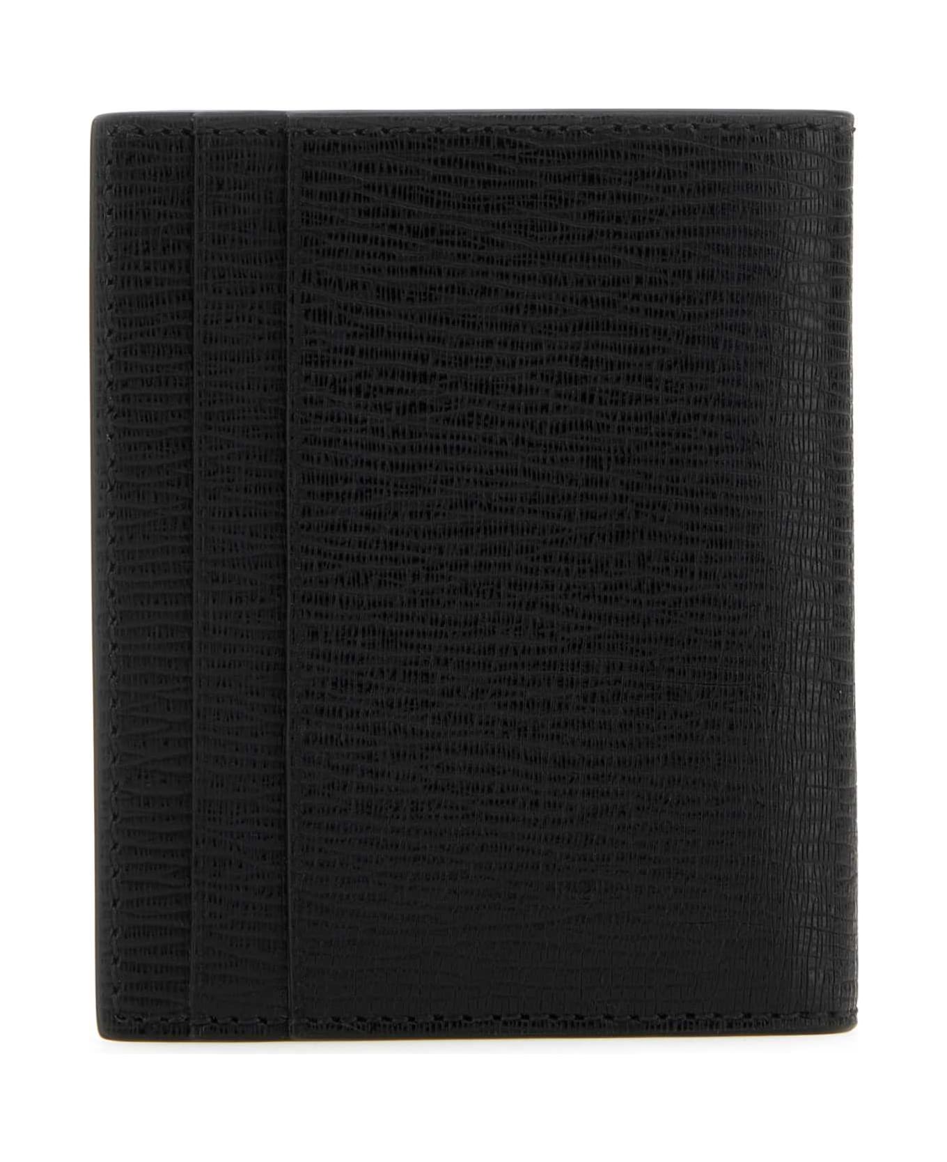 Ferragamo Black Leather Card Holder - NERO