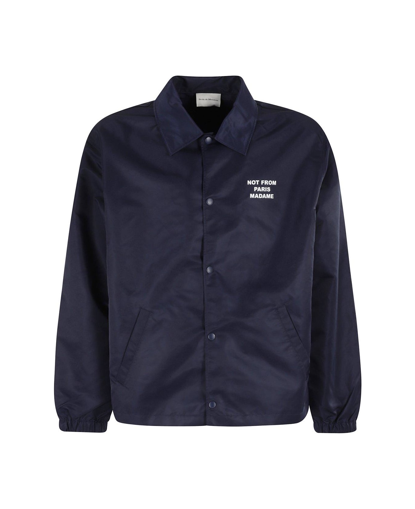 La Vest Slogan Lightweight Button-up Jacket