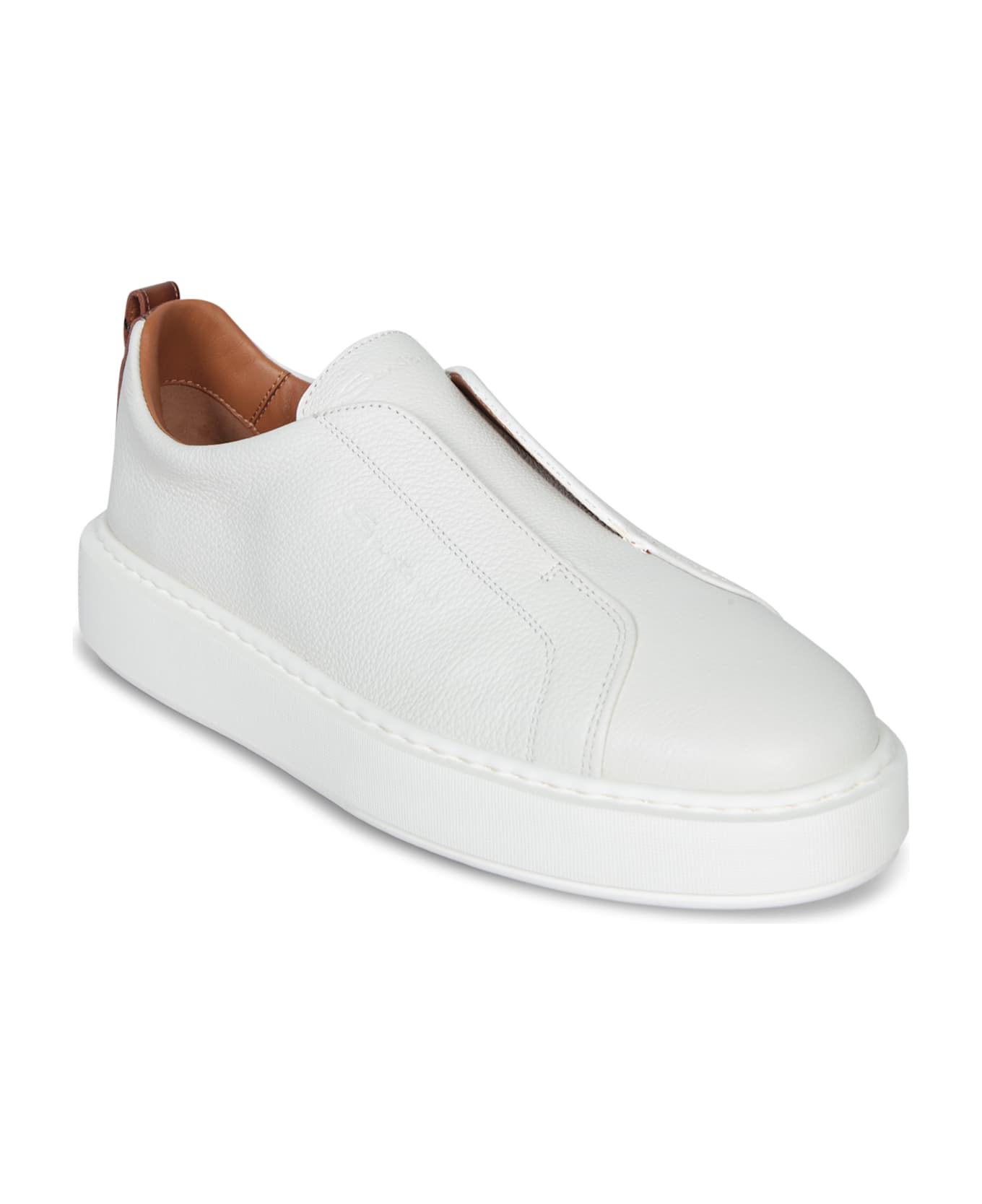 Santoni Victory White Sneakers - White