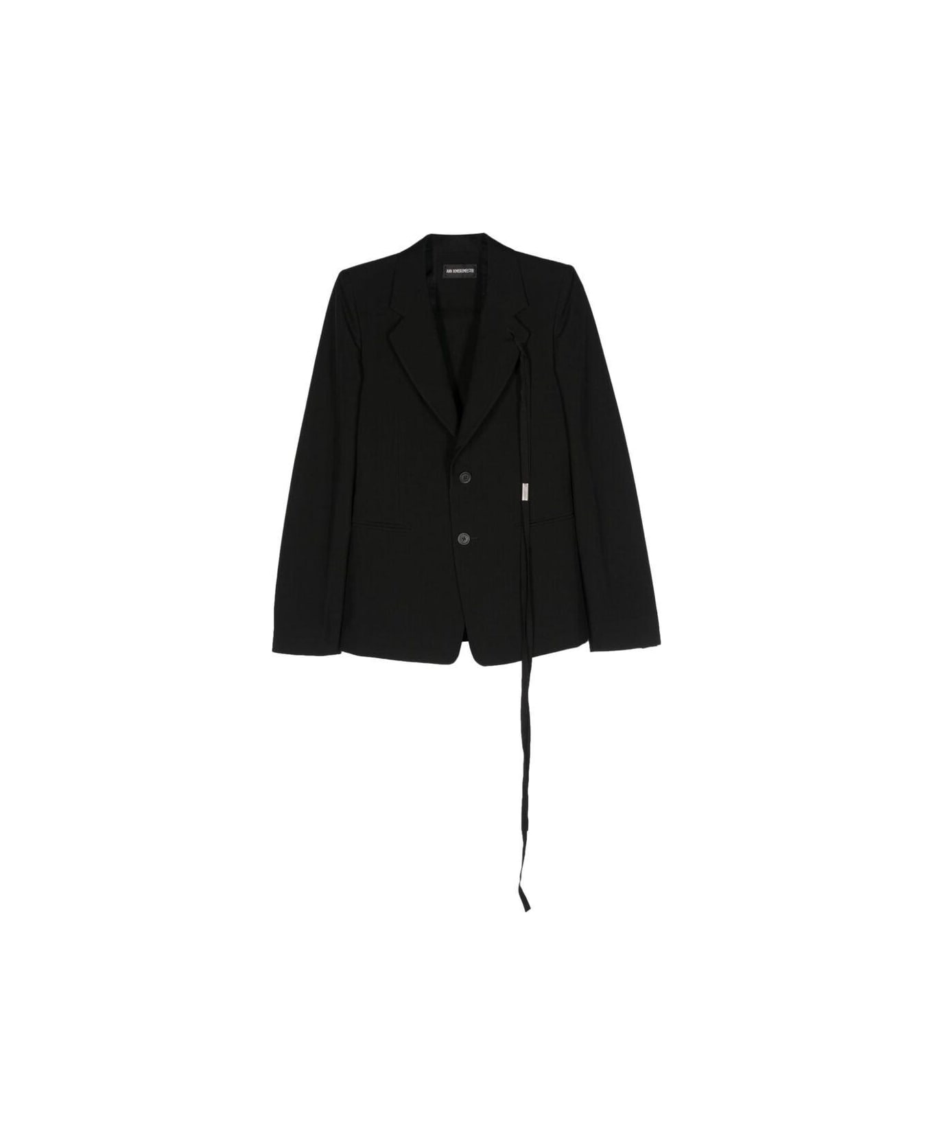 Ann Demeulemeester Button-up Jacket - BLACK