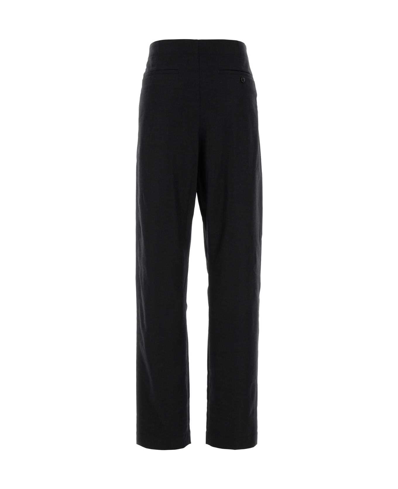 Lemaire Charcoal Cashmere Blend Pant - ANTHRACITEGREY