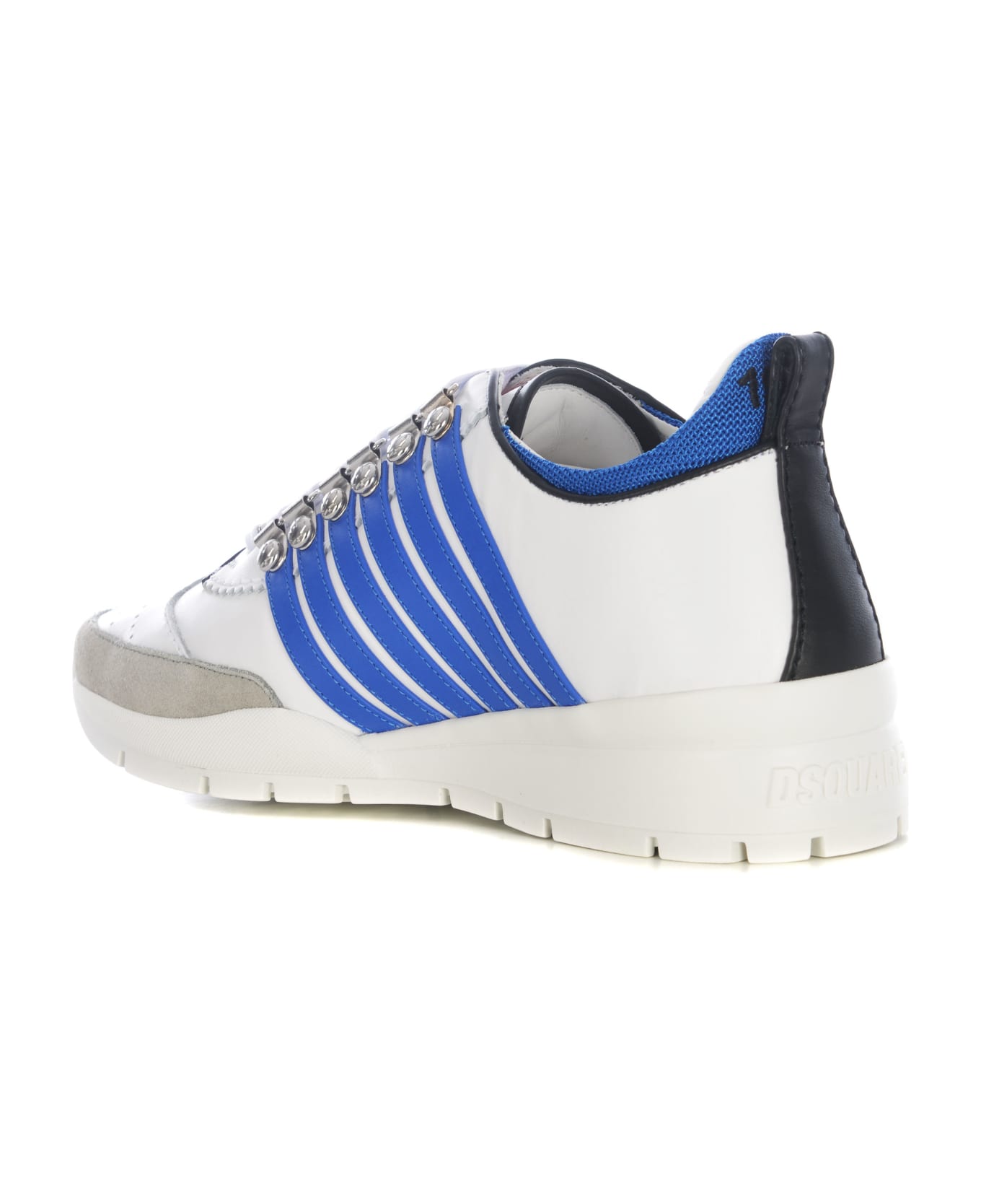 Dsquared2 Legendary Striped Almond Toe Sneakers - Bianco/azzurro スニーカー