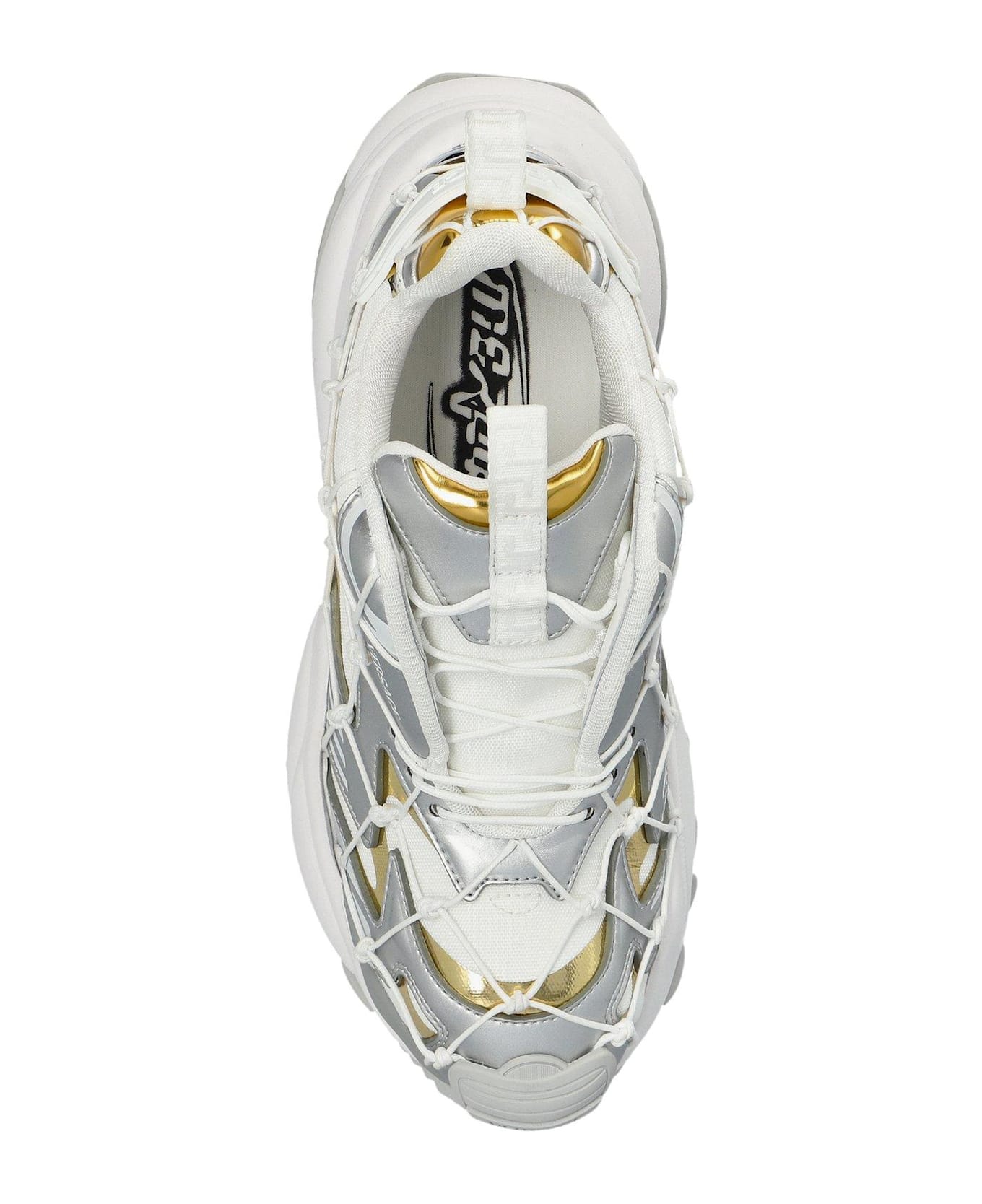 Versace Mercury M_vs_03 Panelled Sneakers - White E Silver E Gold