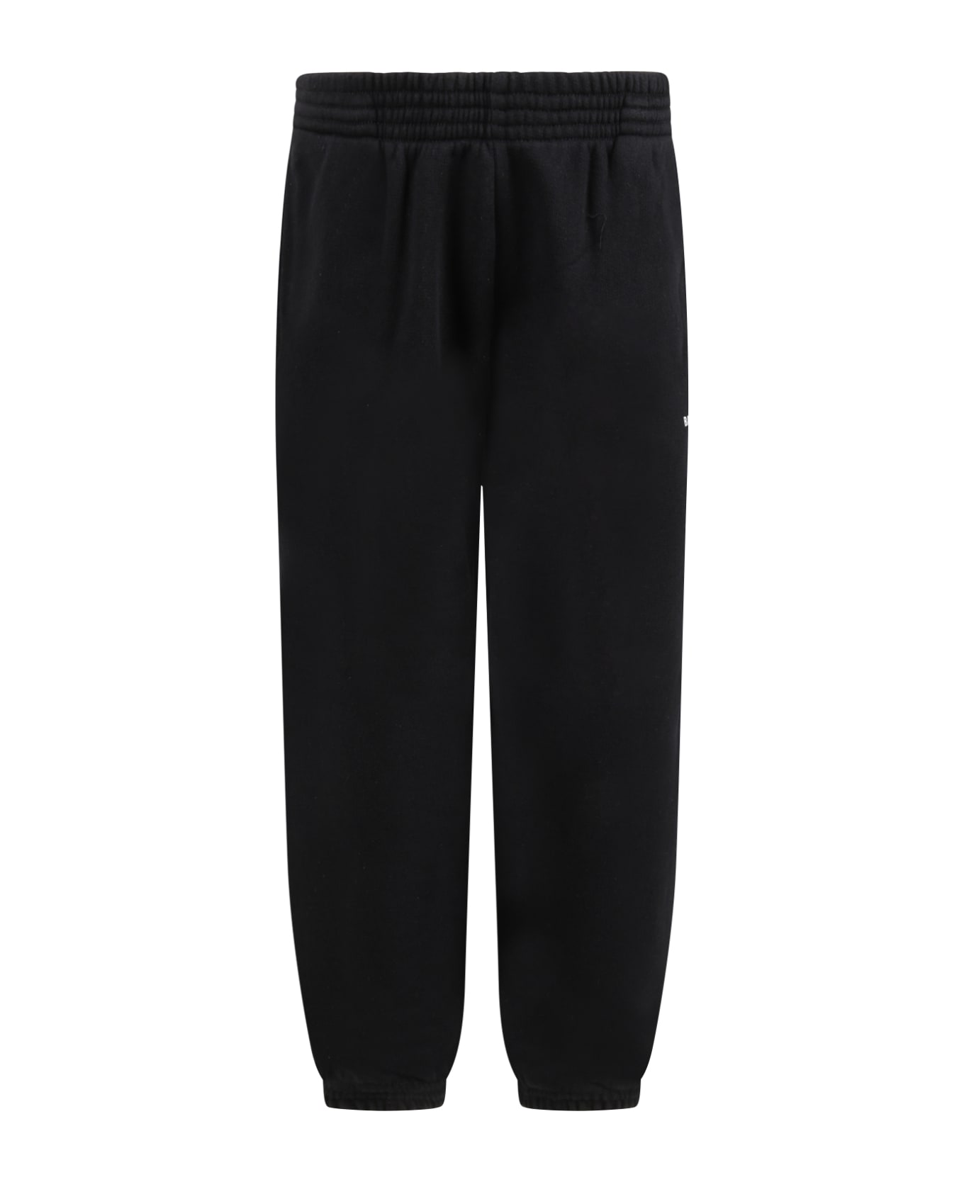Balenciaga Black Sweatpants For Kids With Logo - Black