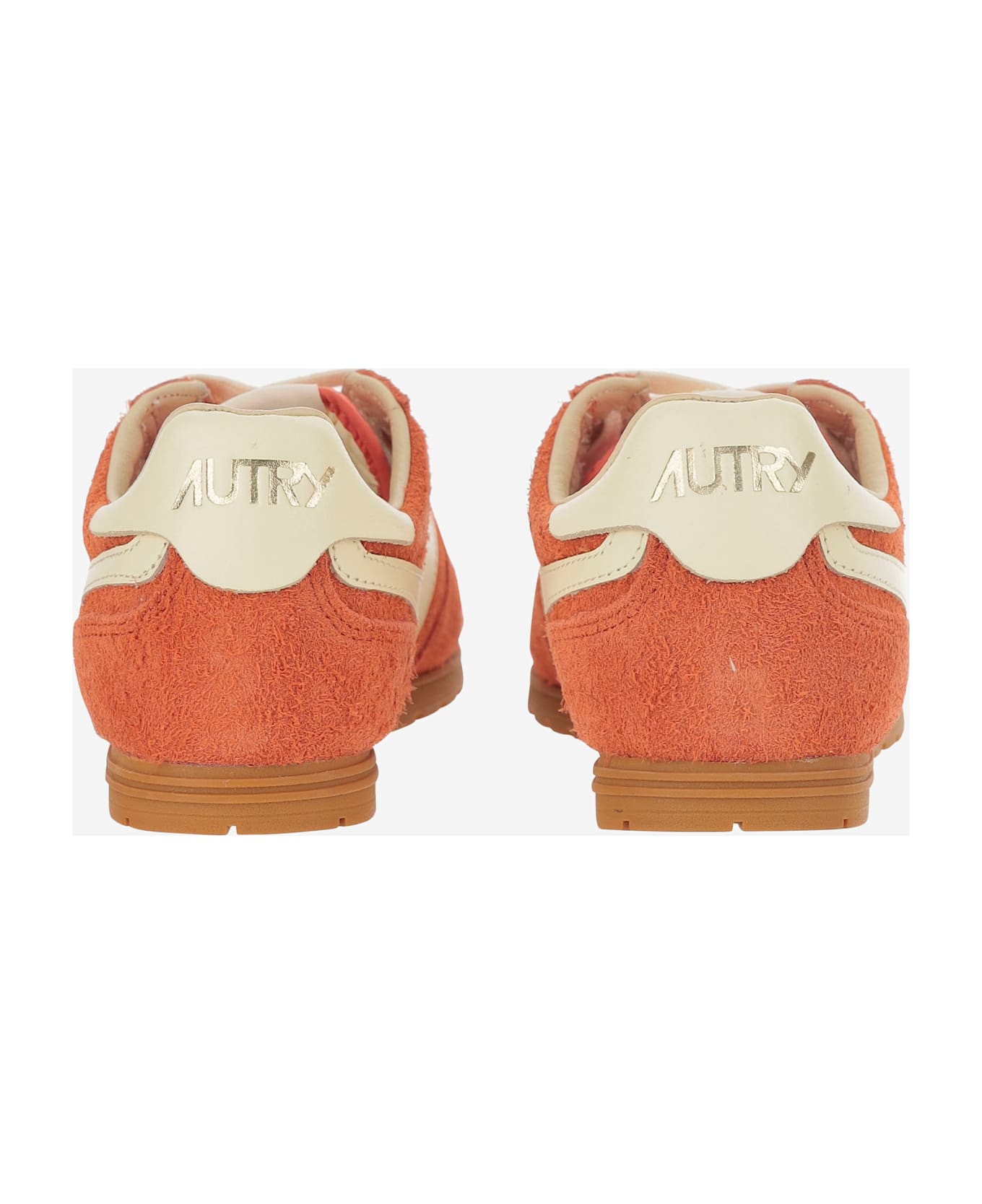 Autry Windspin Leather Sneakers - Orange