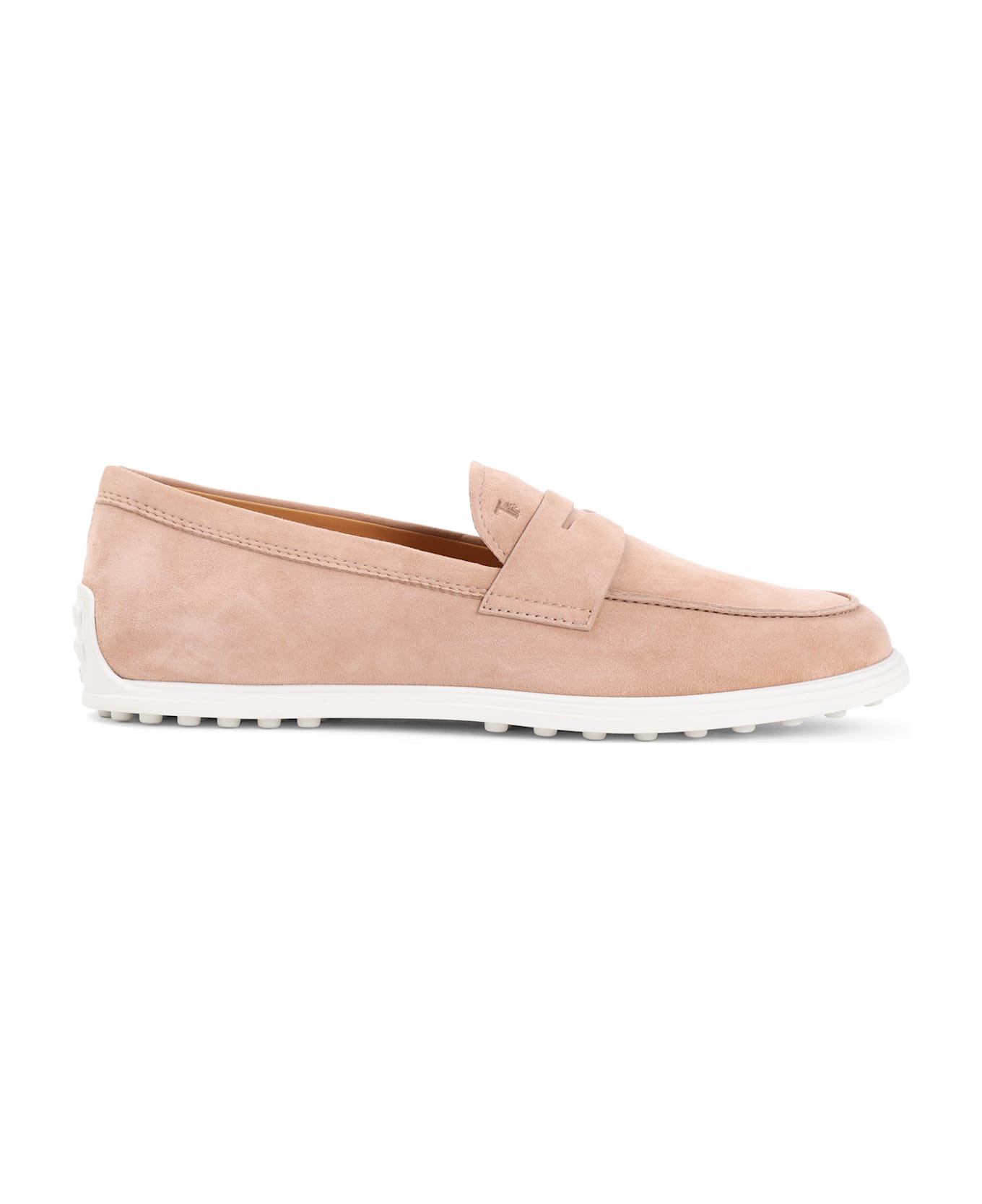 Tod's Suede Leather Loafers - Beige Rosato