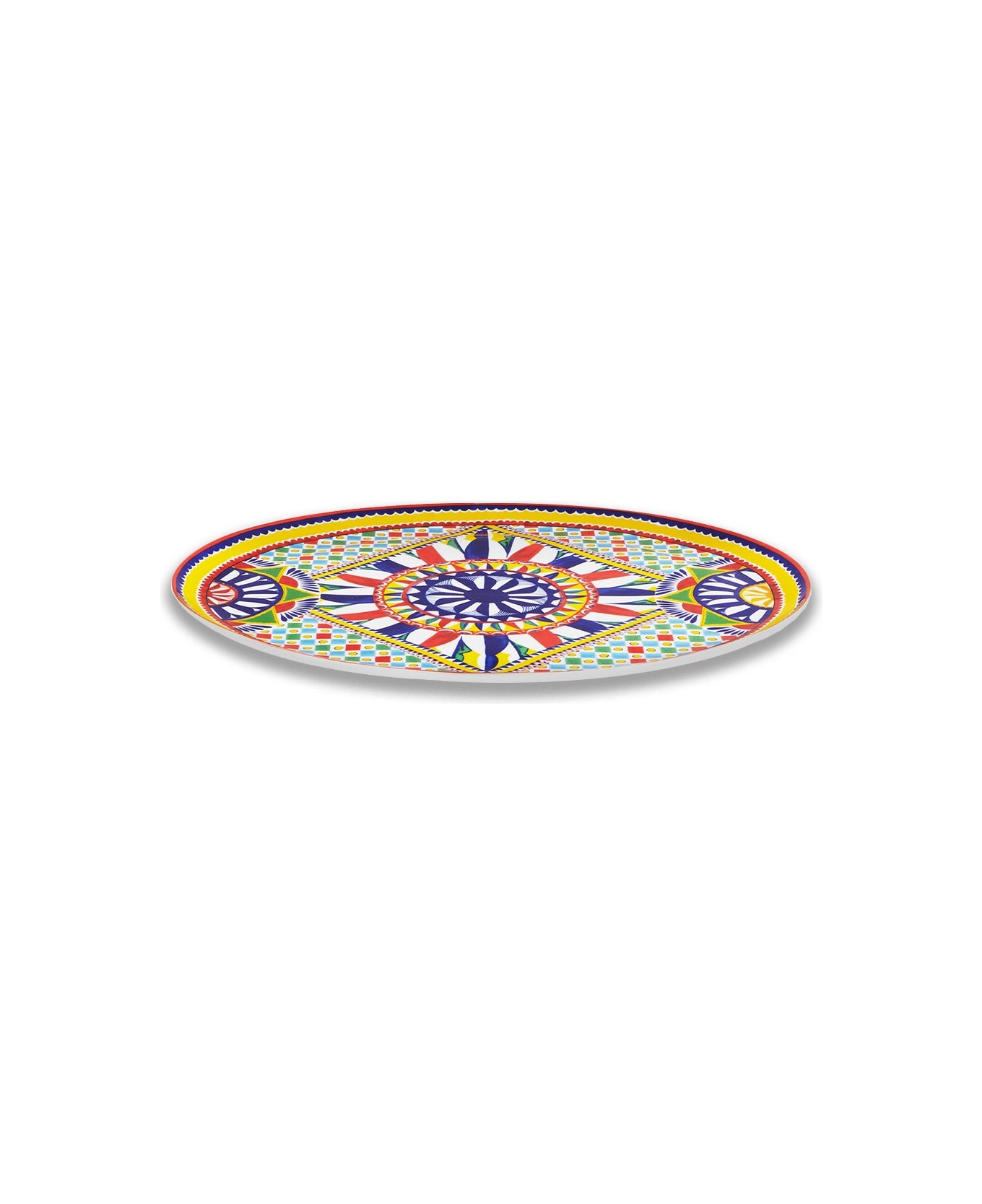 Dolce & Gabbana Oval Platter Carretto - Multicolor