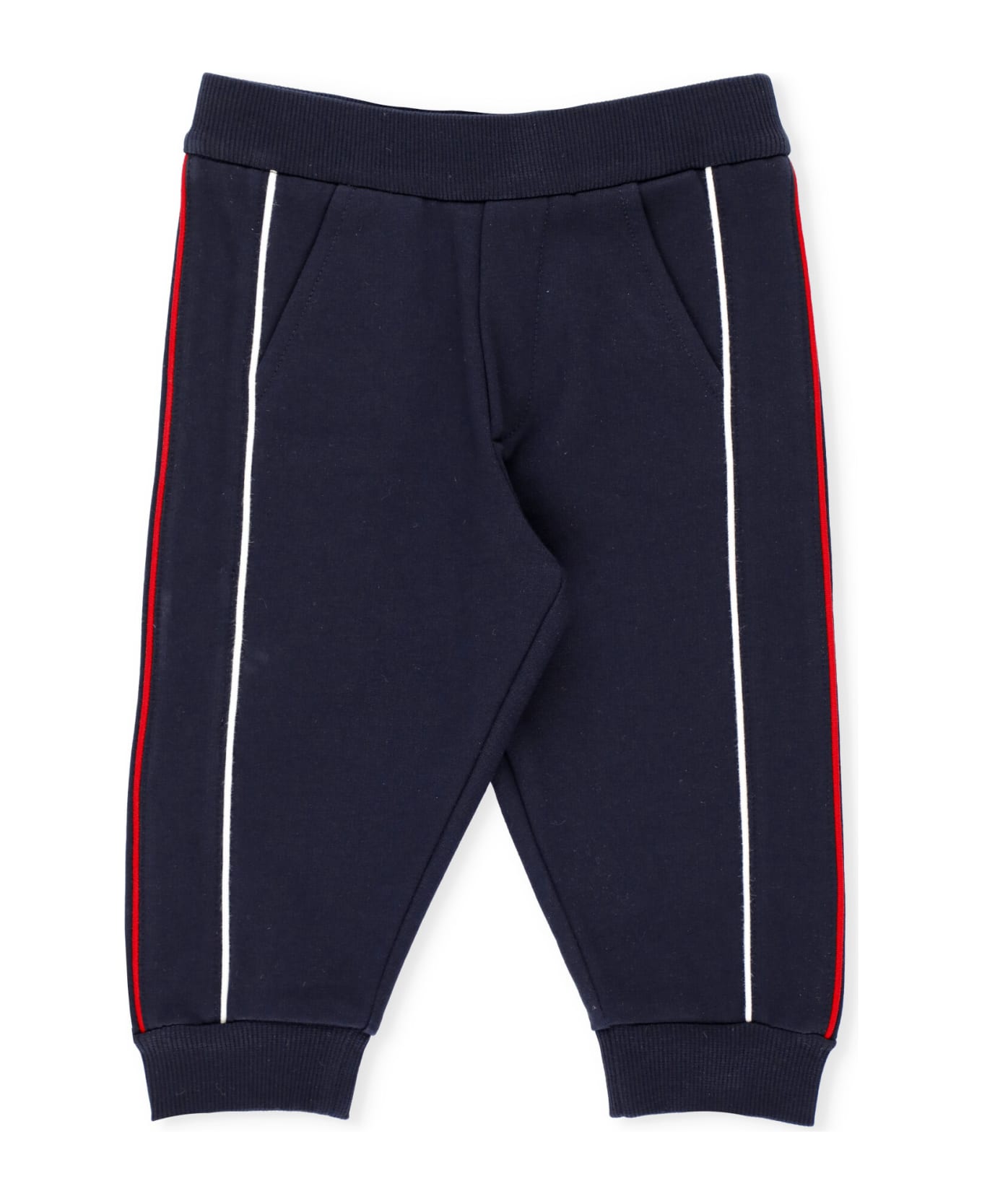 Moncler Sweatpants With Logo - Blue