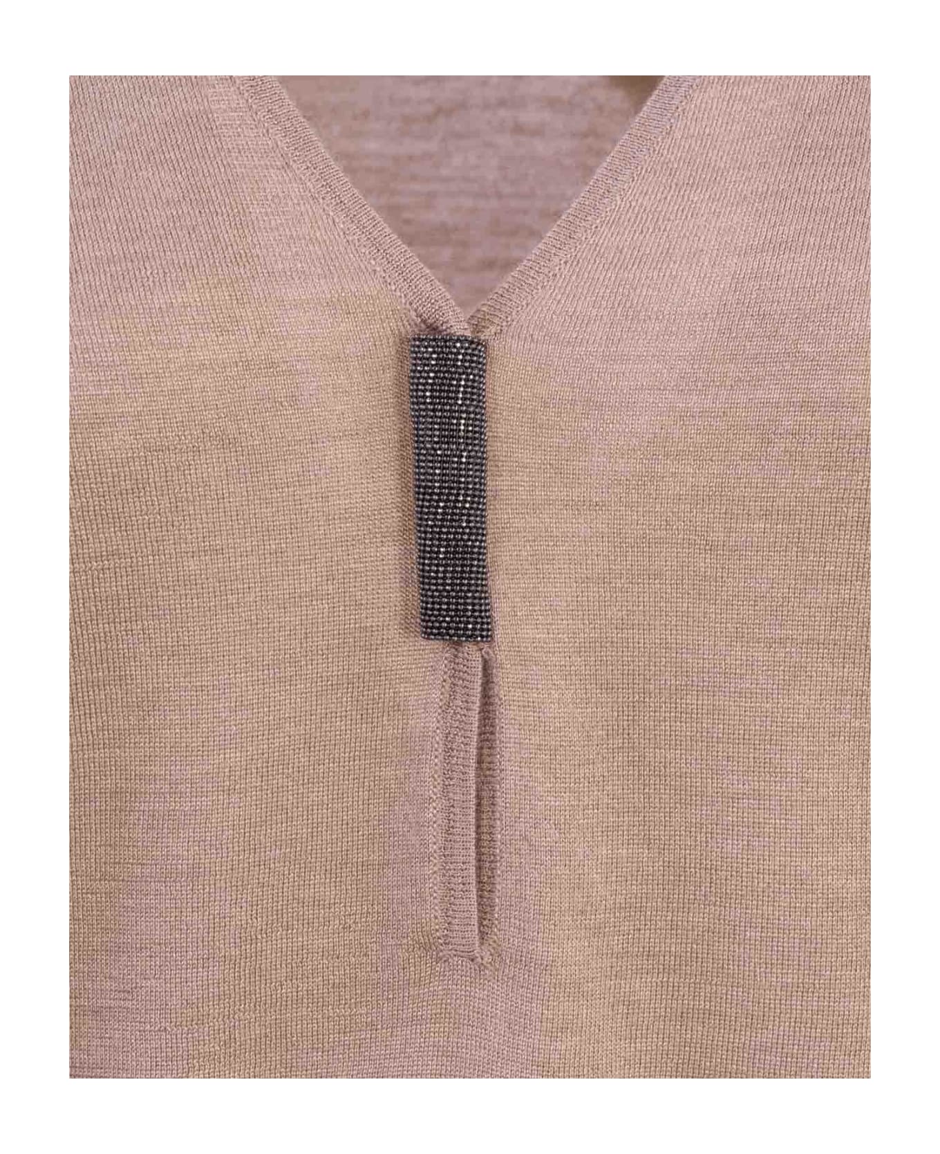 Brunello Cucinelli Lightweight Cashmere And Silk Sweater - Tortora